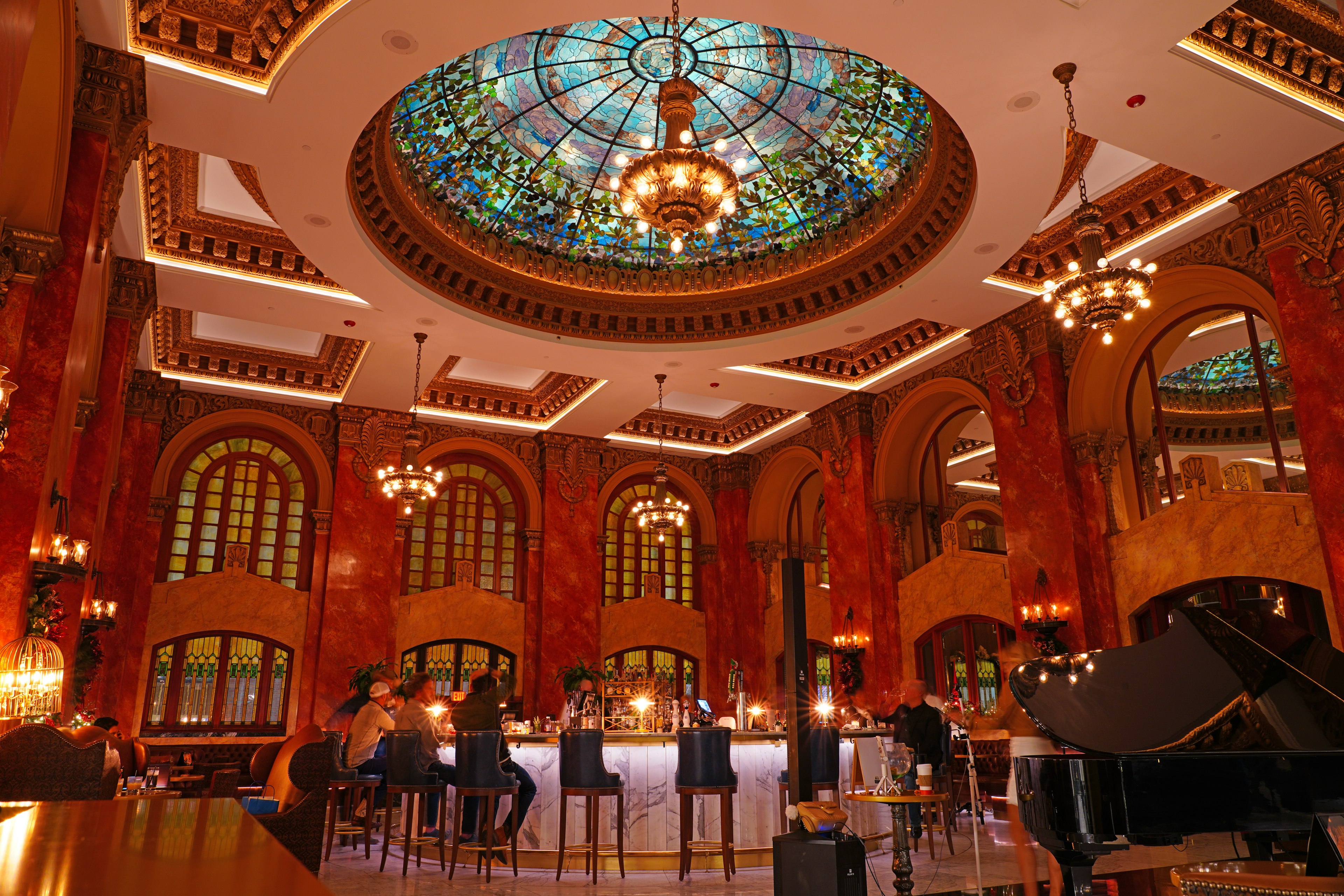 Interior view of the Hotel Paso del Norte, a landmark building on the US National Register of Historic Places, now managed by Marriott in El Paso, Texas, United States