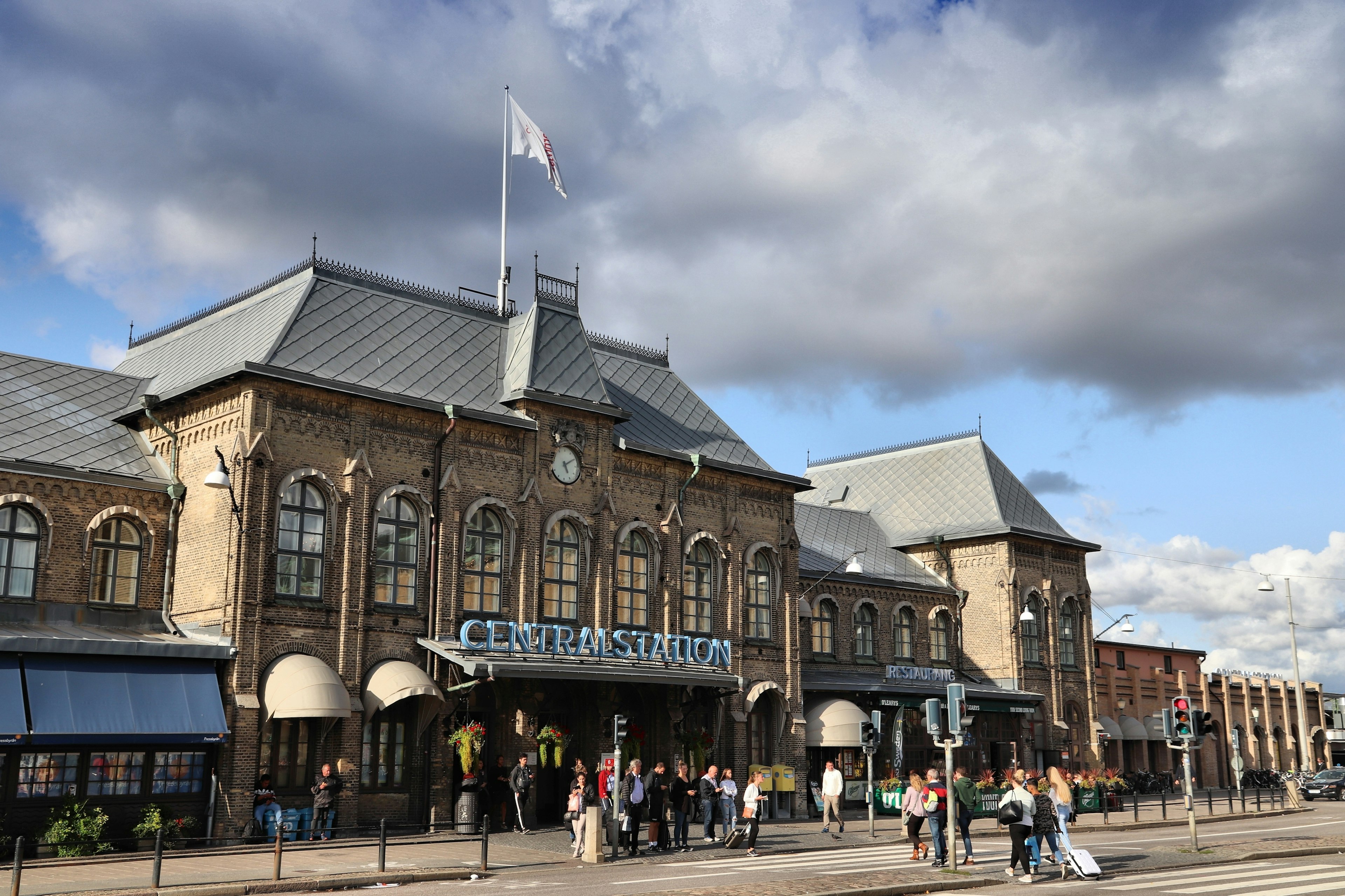 Passengers visit Gothenburg Central Station in Sweden