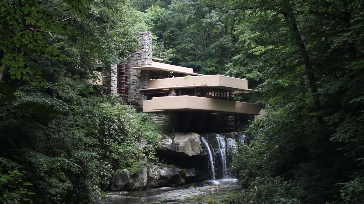 Pictures of Frank Lloyd Wright's Fallingwater taken from the iconic view.; Shutterstock ID 2359752937; purchase_order: 65050; job: Lonely Planet Online Editorial; client: Day trips from Pittsburgh; other: Brian Healy
2359752937
architecture, fallingwater, famous, forest, green, house, landscape, natural, nature, outdoor, tourism, travel, water, waterfall
Pictures of Frank Lloyd Wright's Fallingwater taken from the iconic view