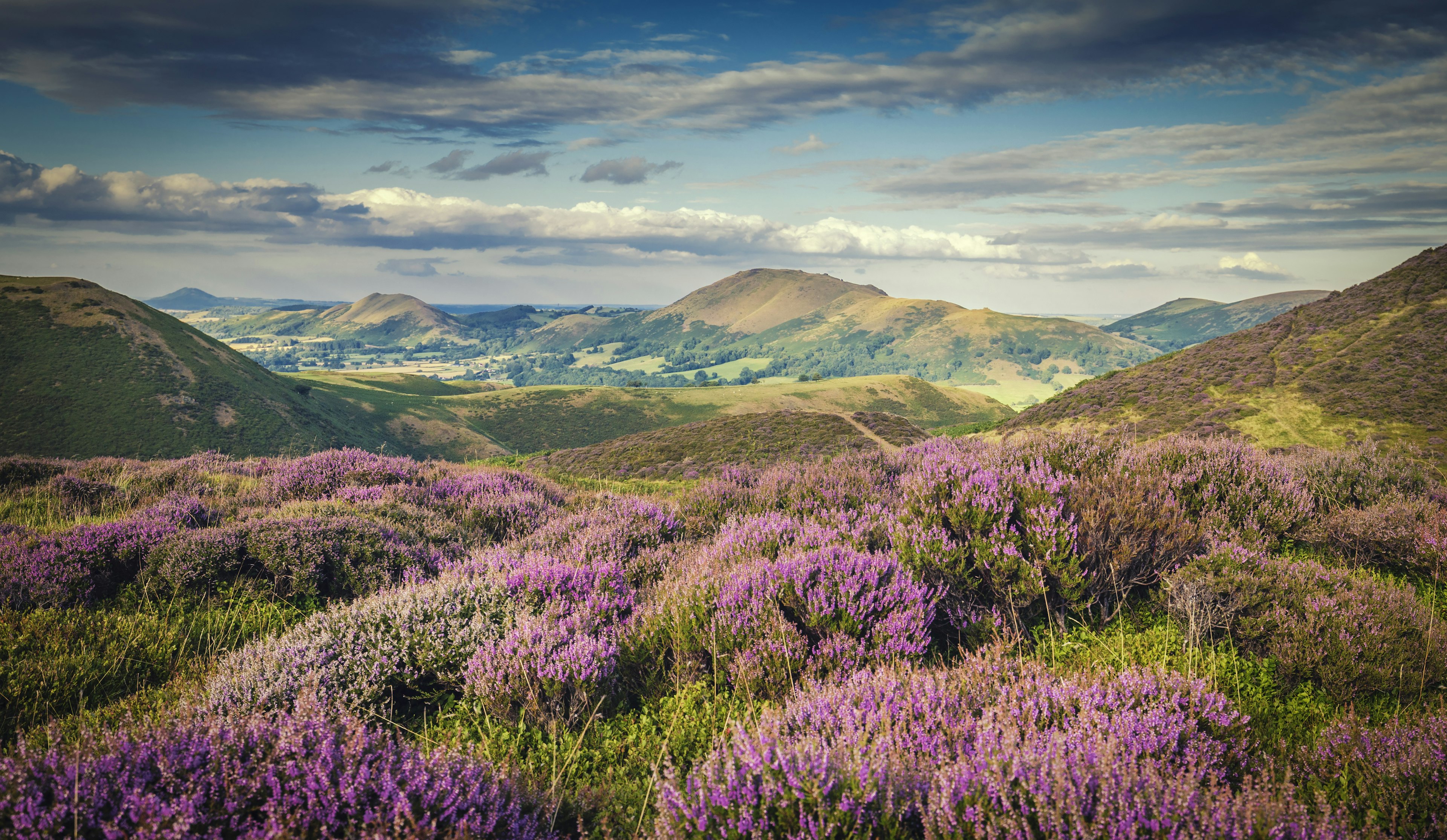 View over the Long Mynd in Shropshire