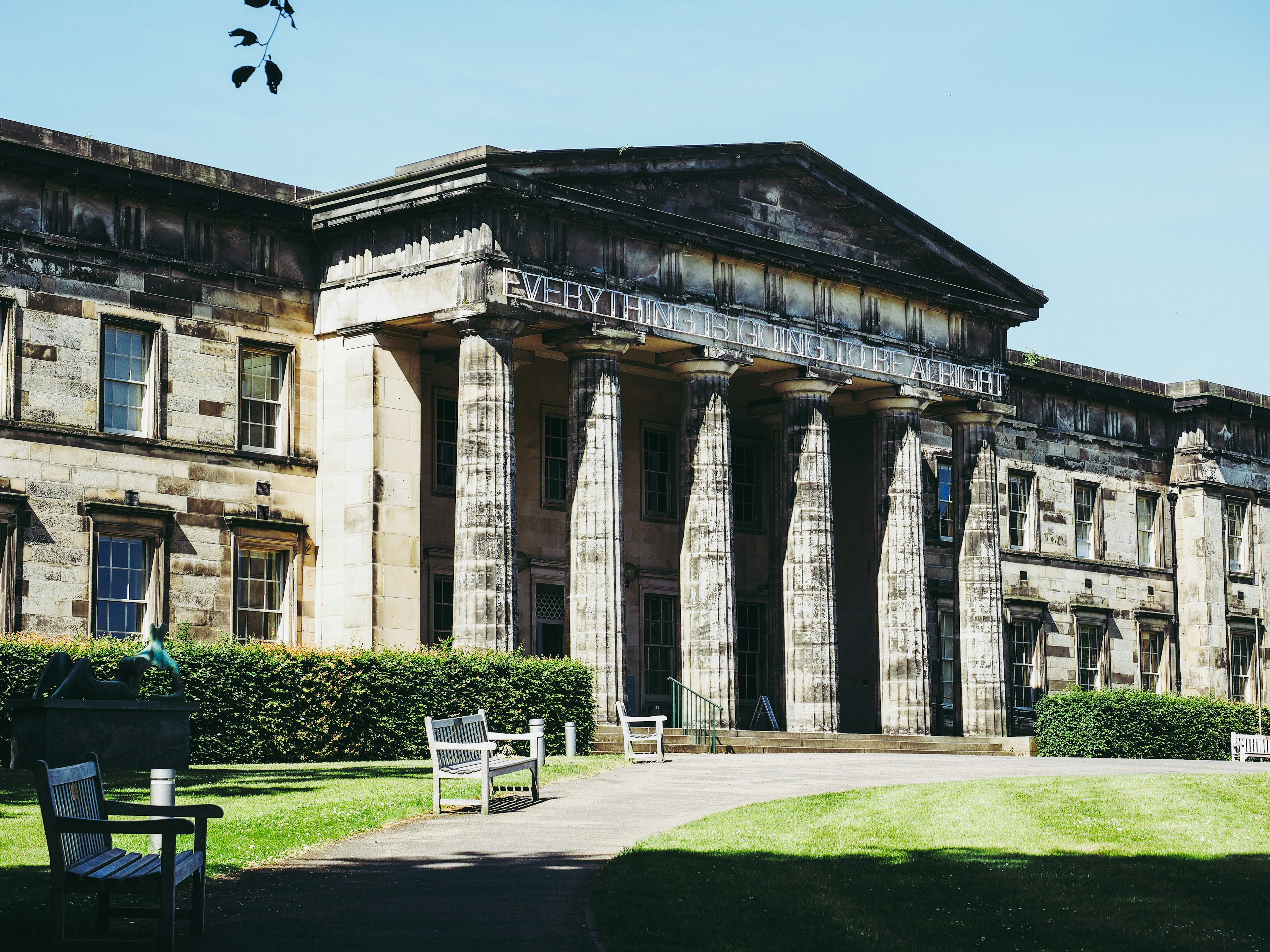 Facade of the Scottish National Gallery of Modern Art in Edinburgh.