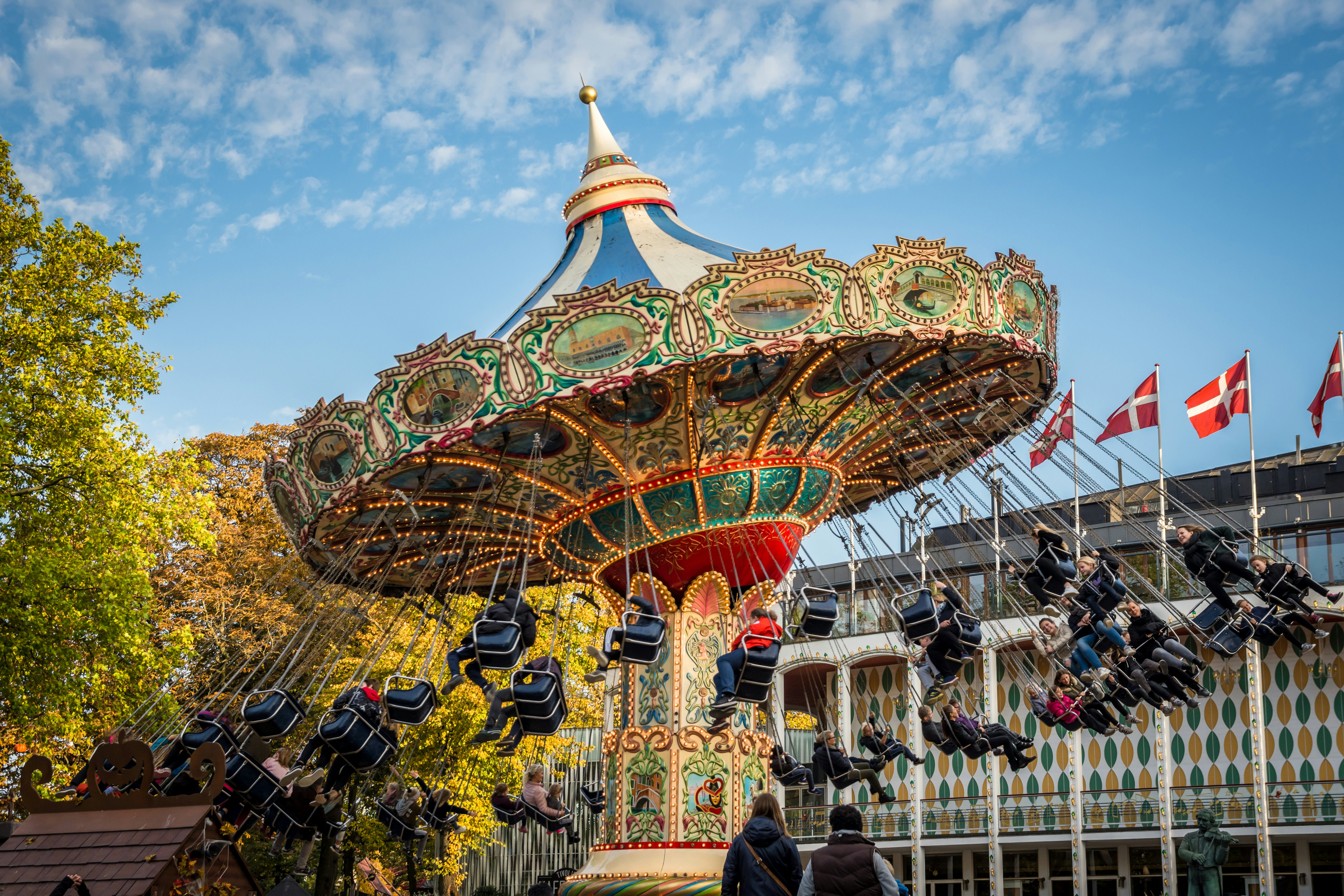 The swing at Tivoli Gardens, Copenhagen