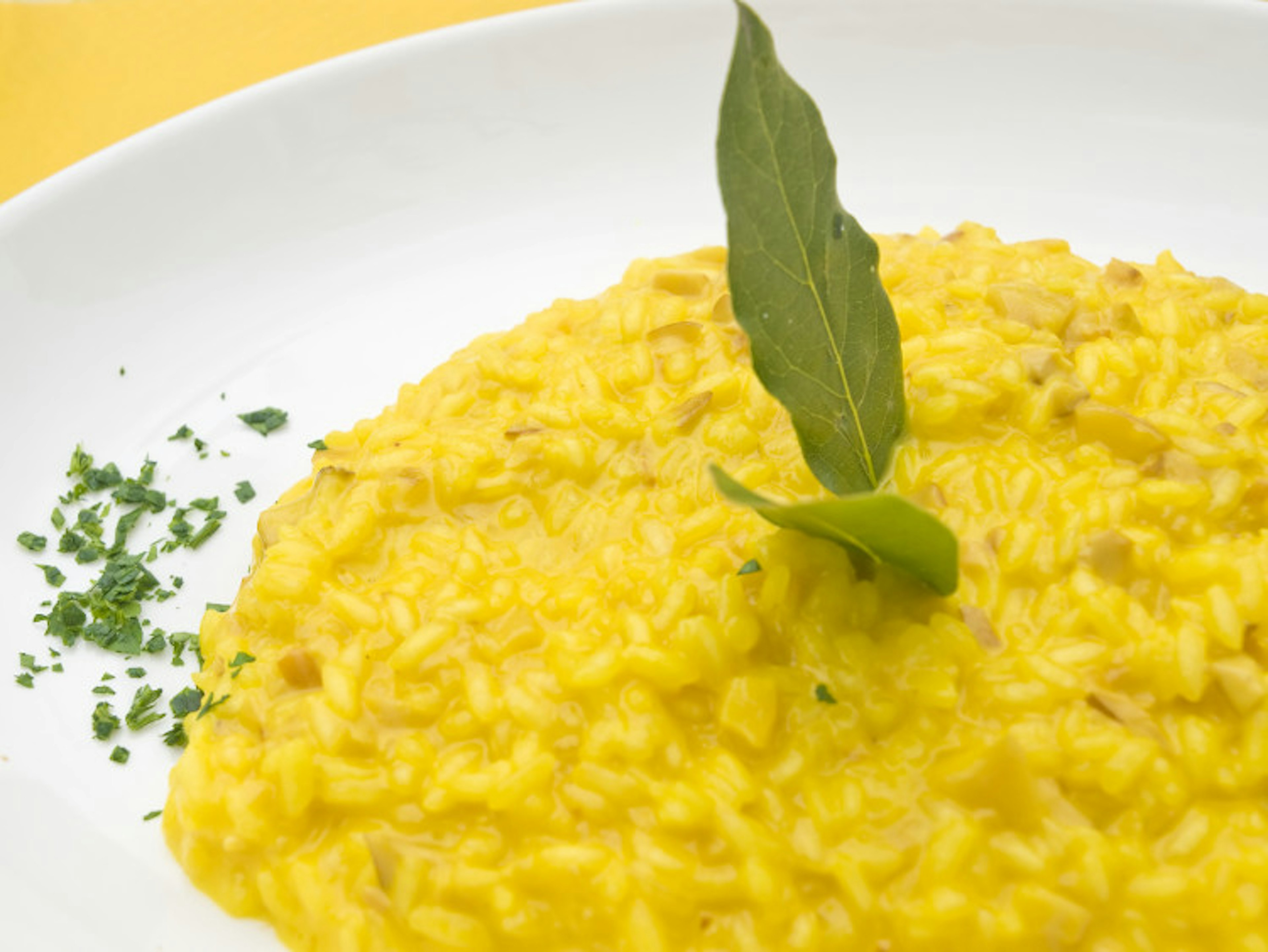 Rich, creamy risotto alla Milanese.