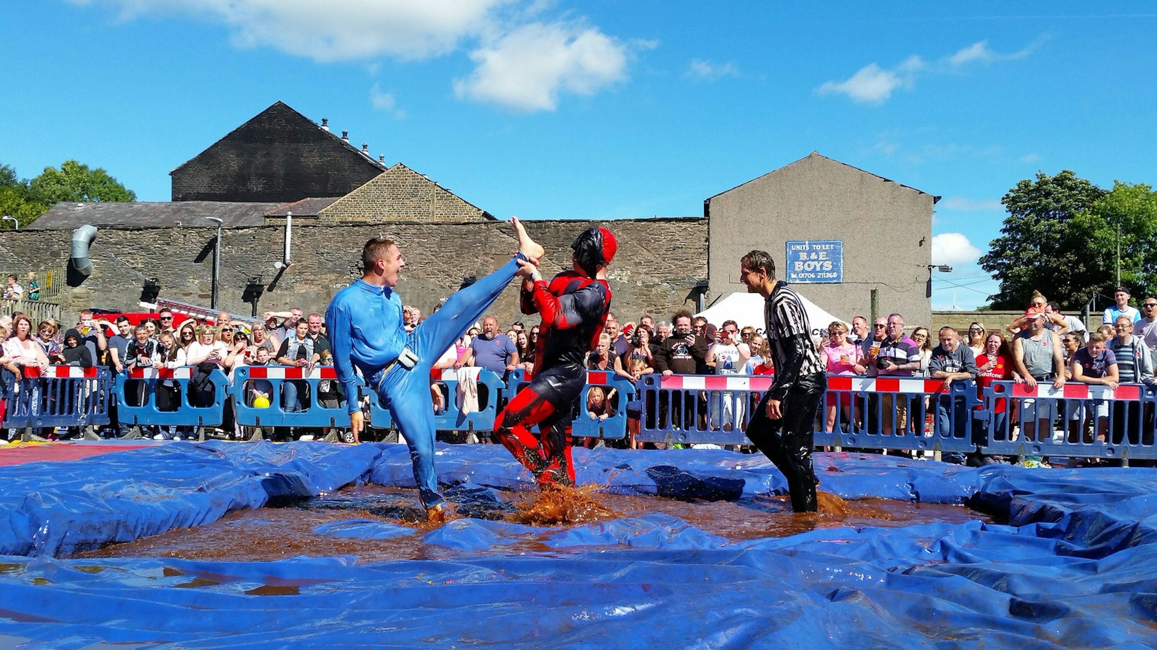 Why just wrestle when you can wrestle in gallons of gravy? ©