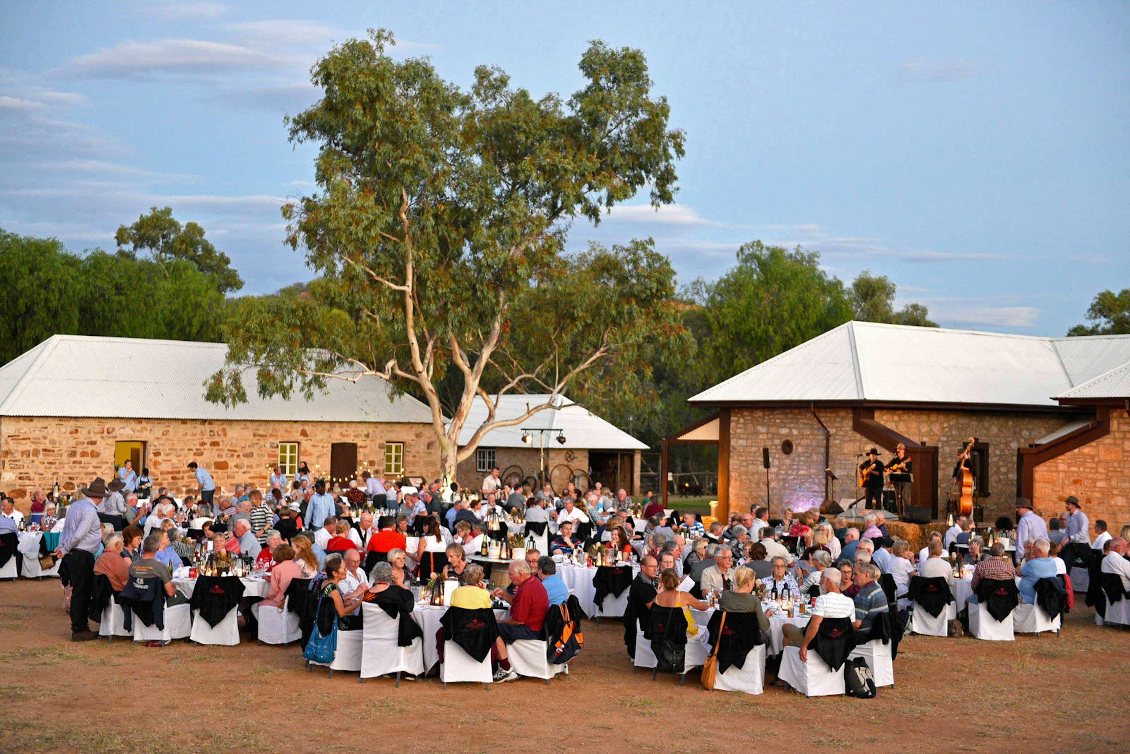 dinner off the Ghan