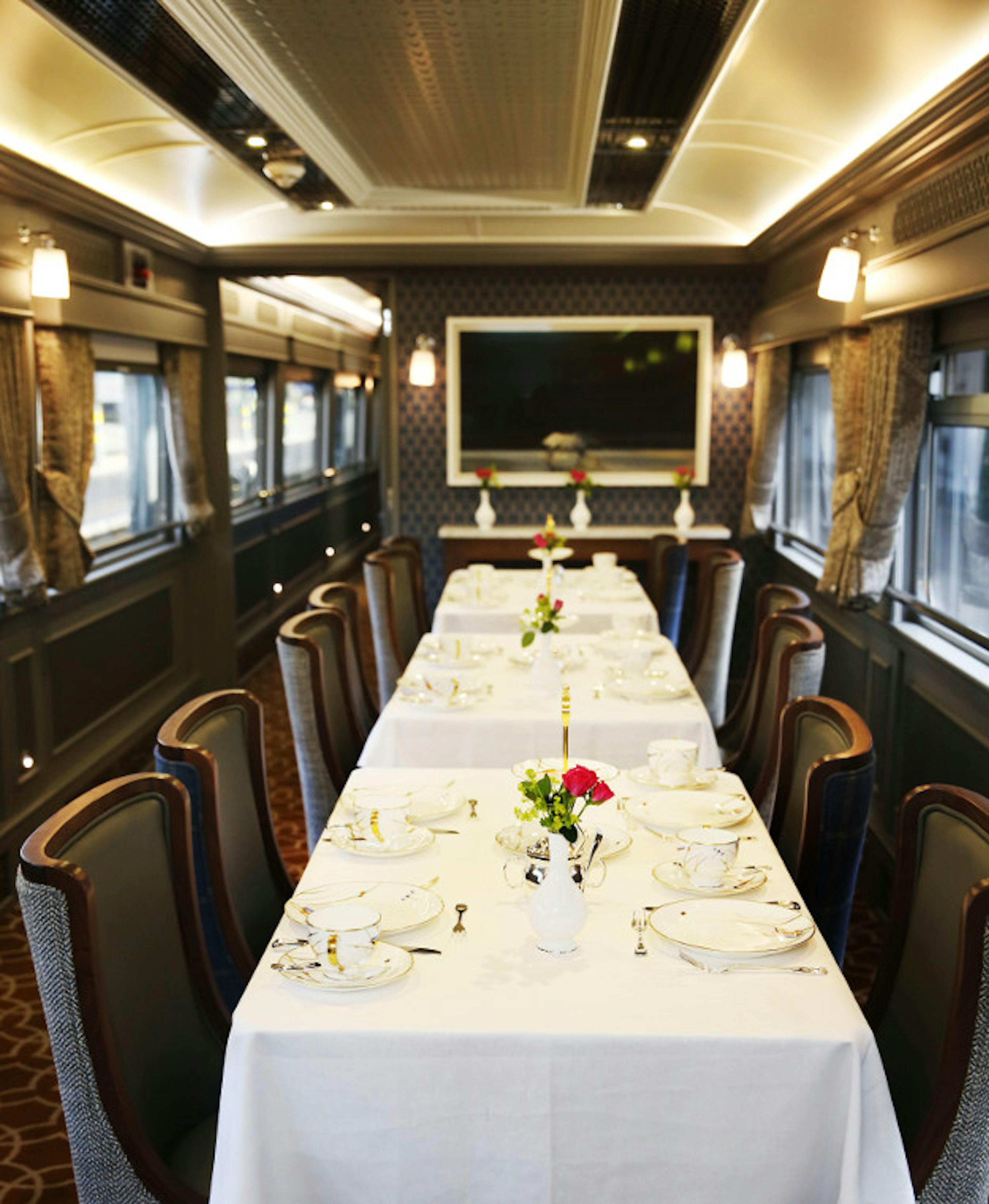 The tea rooms on board.