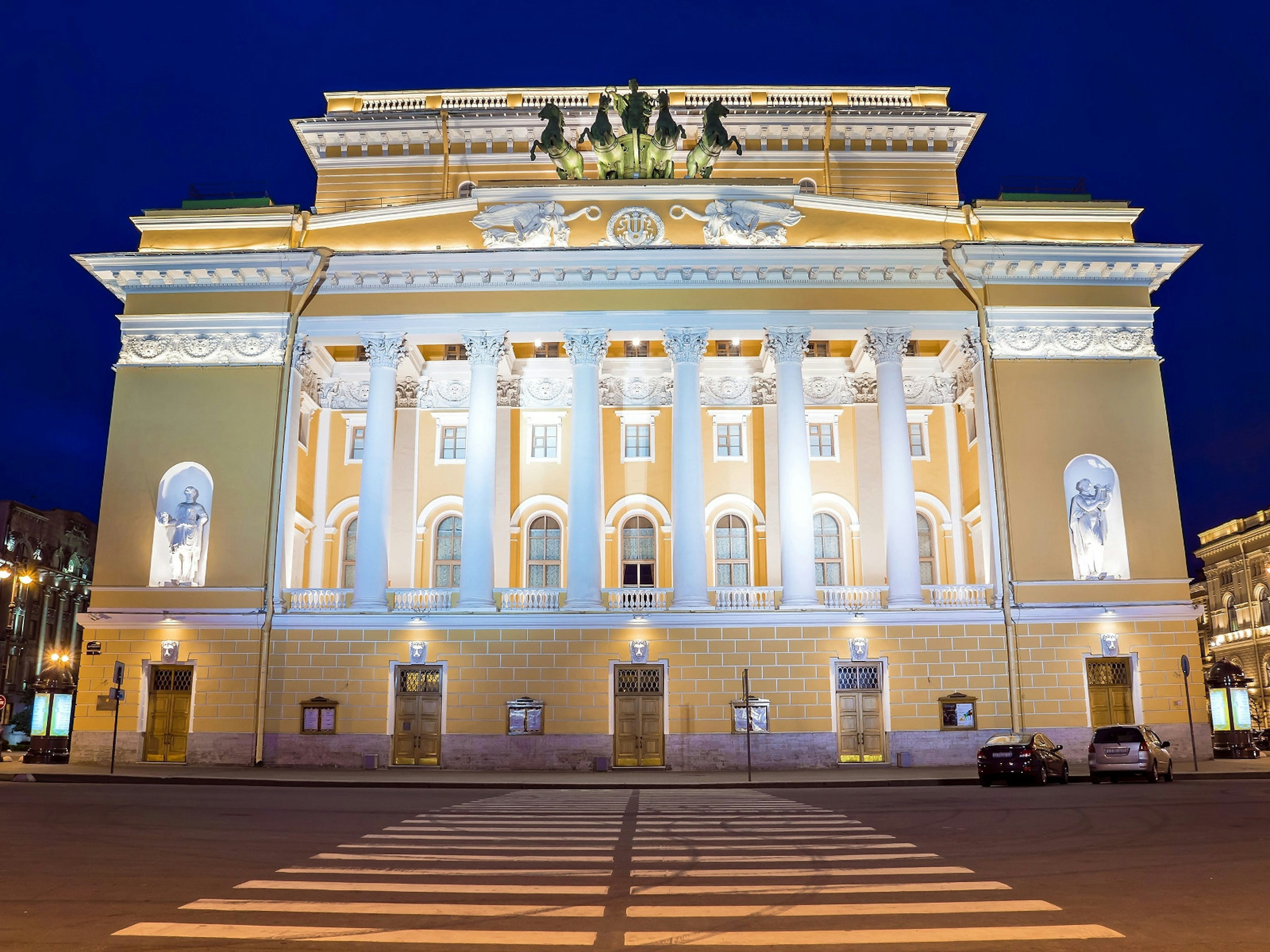 St Petersburg’s Aleksandrinsky Theatre, also known as the Academic Drama Theatre of AS Pushkin © dimbar76 / Shutterstock