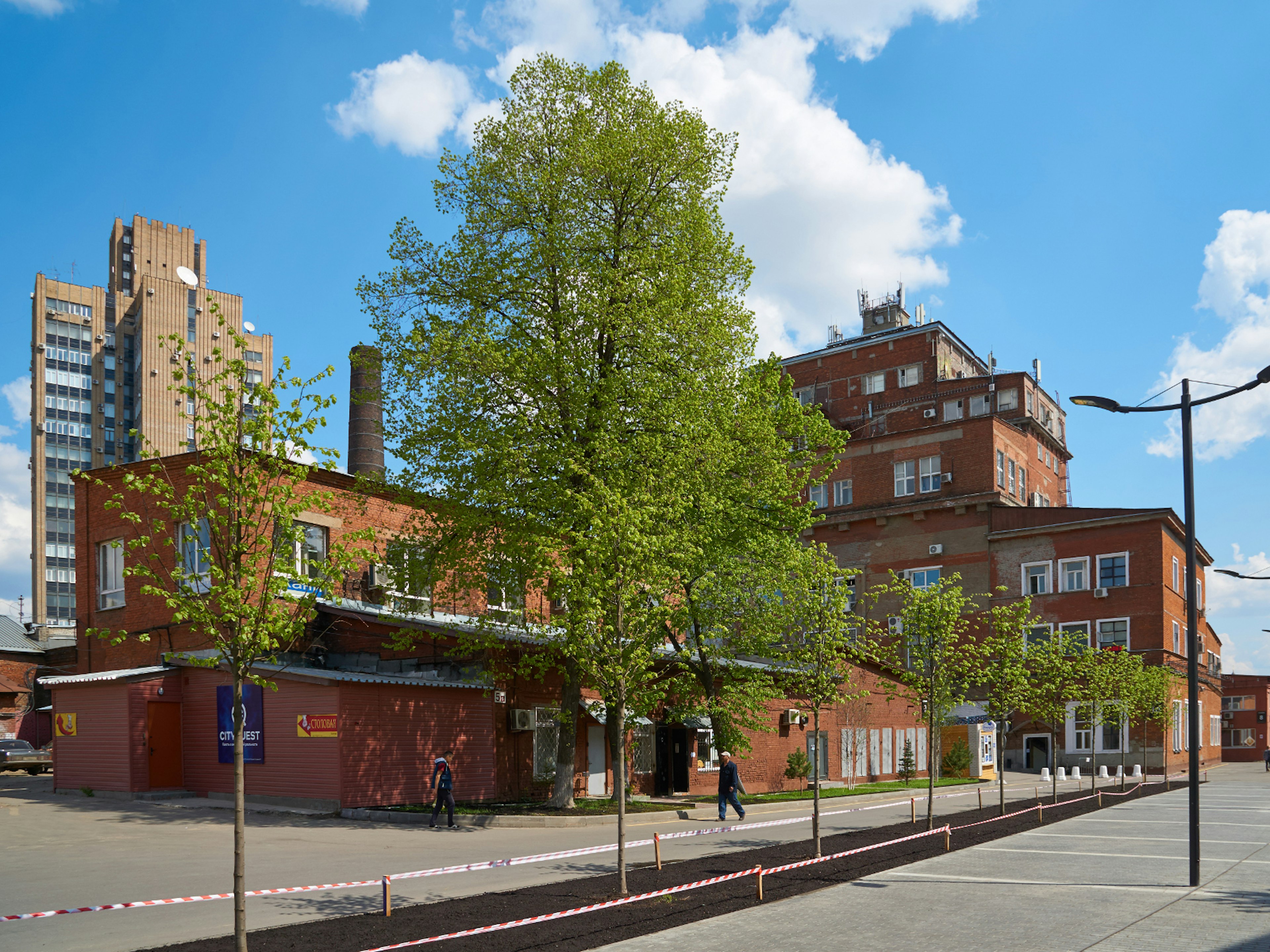 Old red-brick buildings of the former Arma factory in Moscow