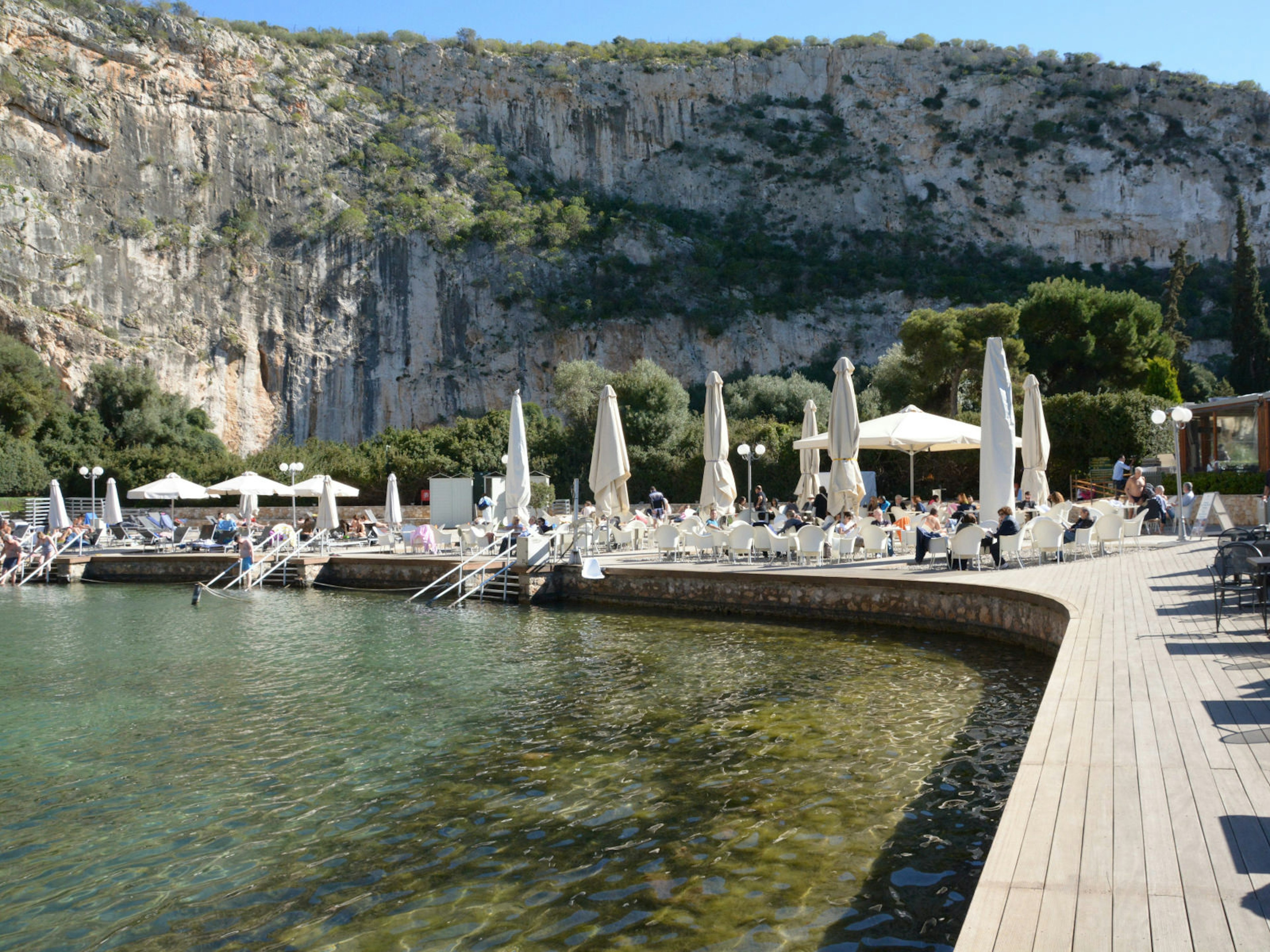 The therapeutic waters of Lake Vouliagmeni © Marissa Tejada / Lonely Planet