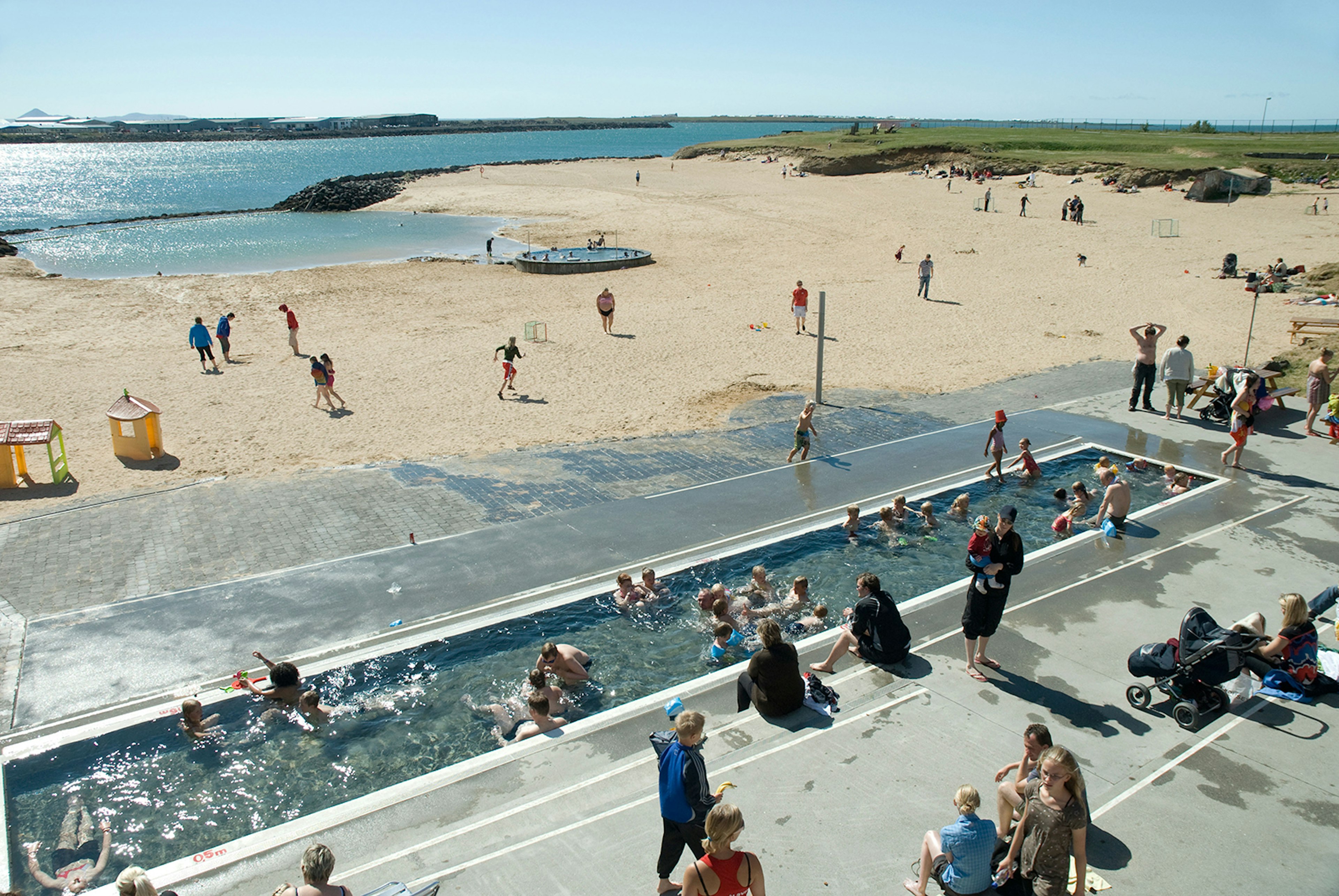 Nautholsvik Geothermal Beach, Iceland