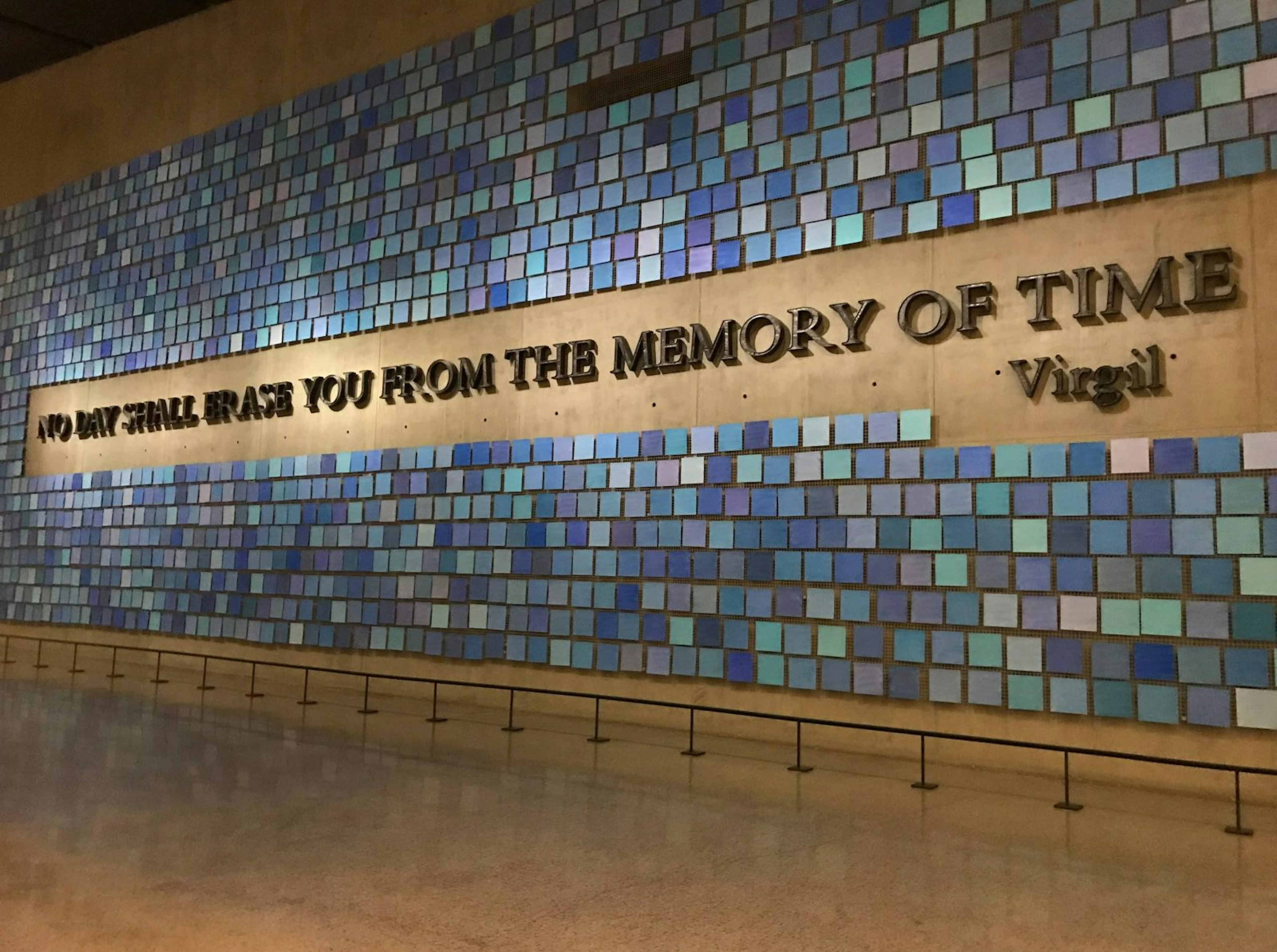 A mural featured in the 9/11 Memorial Museum