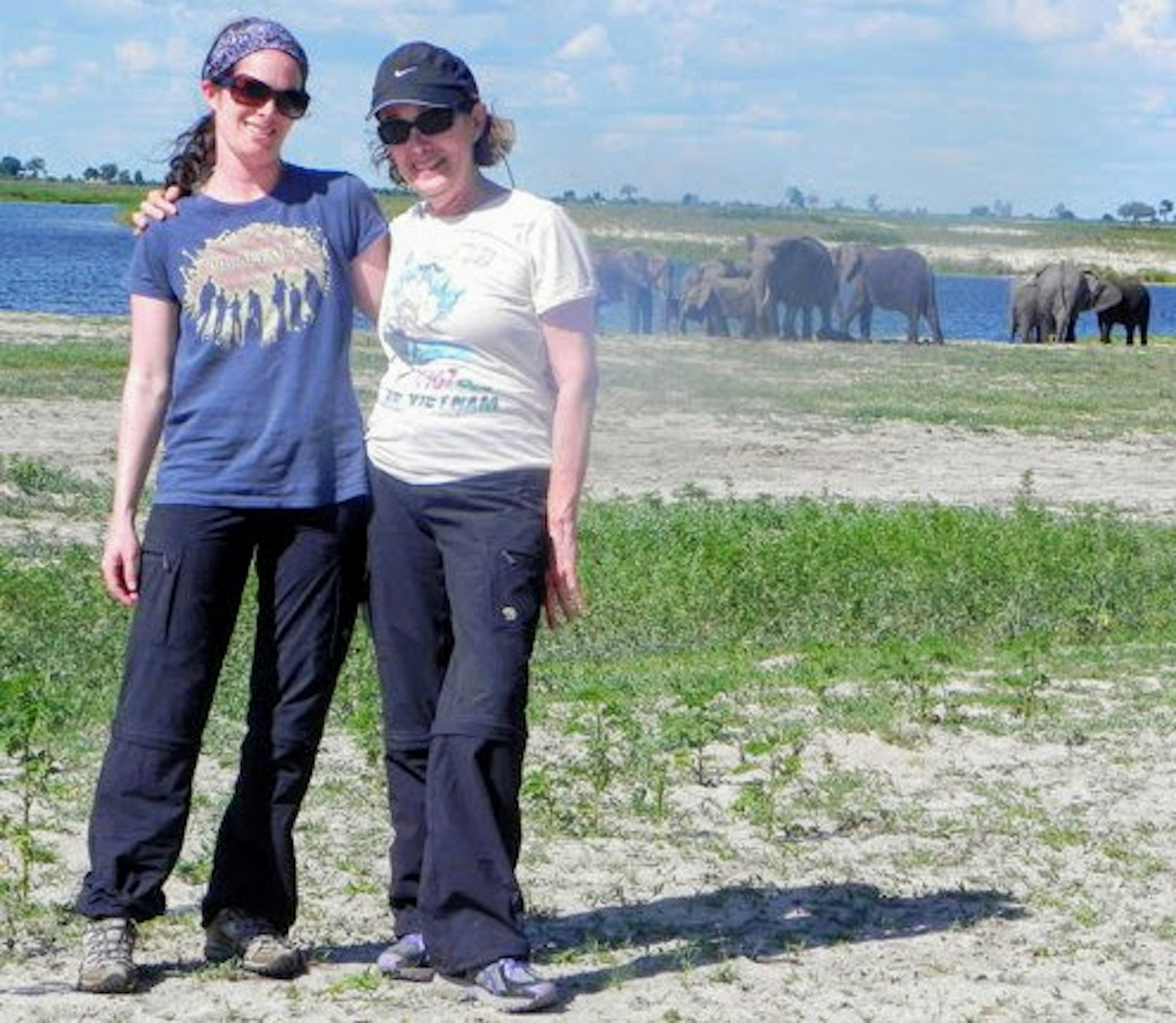 Maxine and Laura DeCook in Botswana