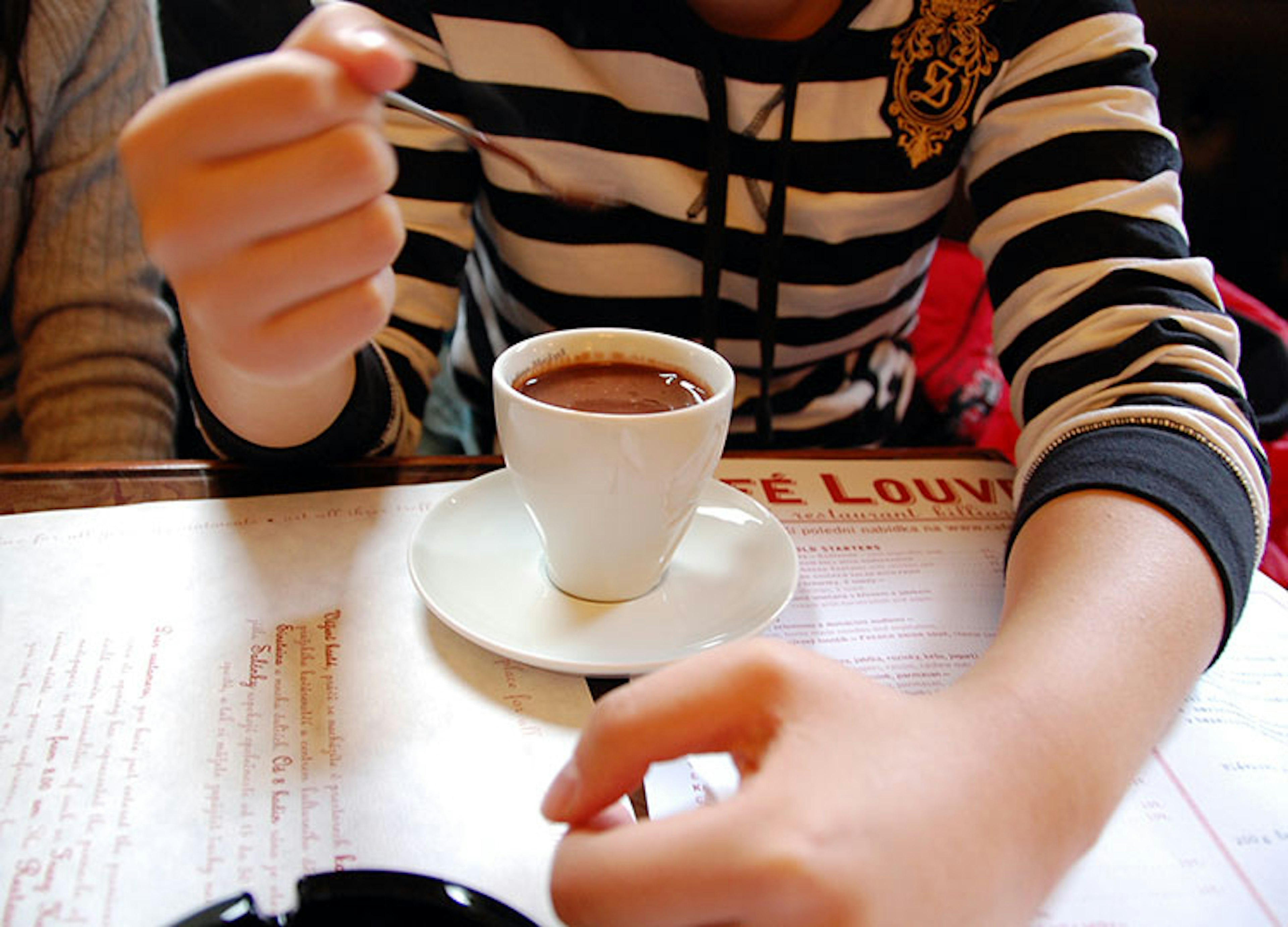 A spoon-defyingly thick hot chocolate in Prague's Cafe Louvre. Image by LWYang / CC BY 2.0