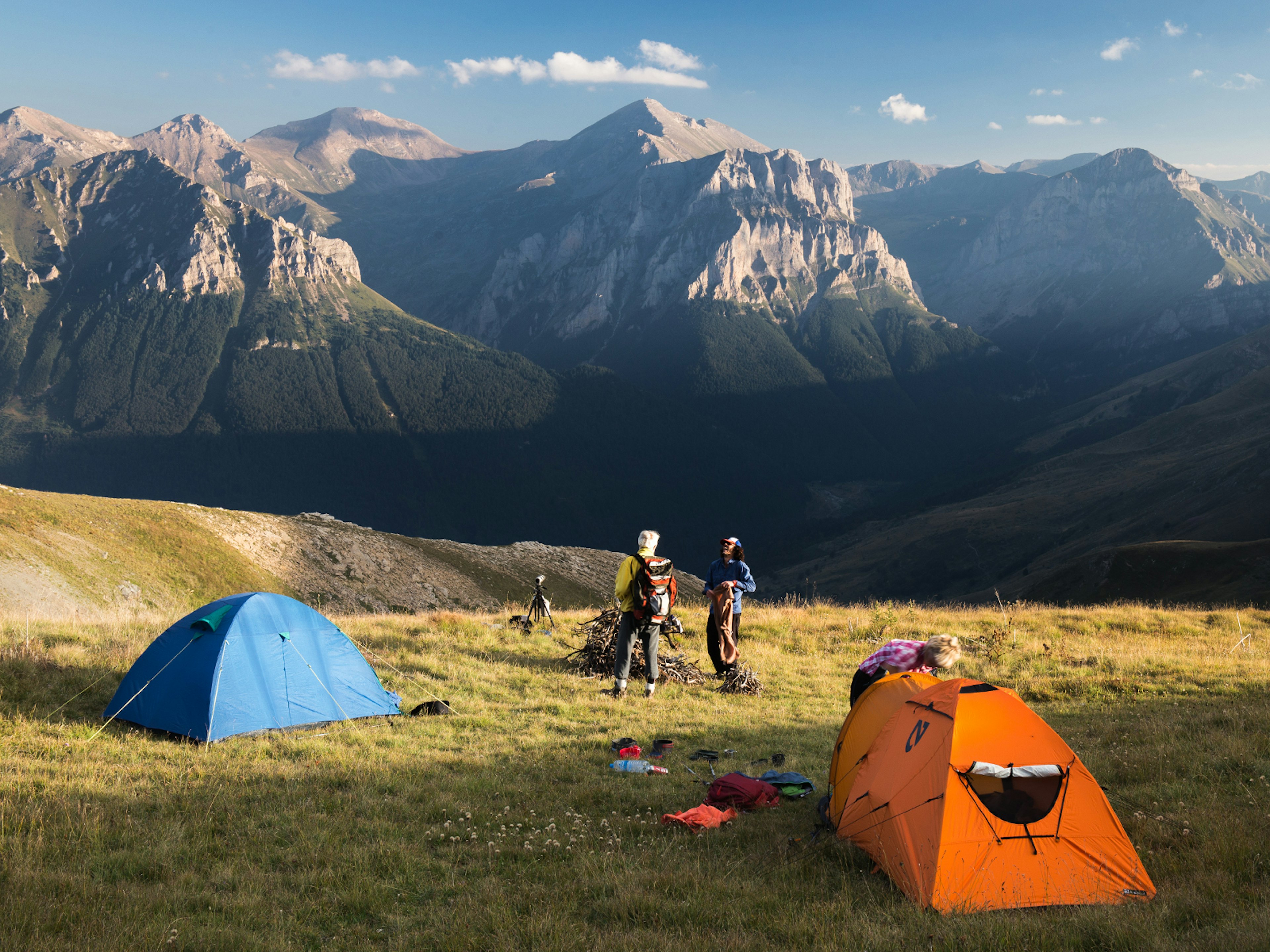 Camp on Šar Mountain, with view of Titov Vrv (2748m) © Aleksandar Donev / iBestTravel