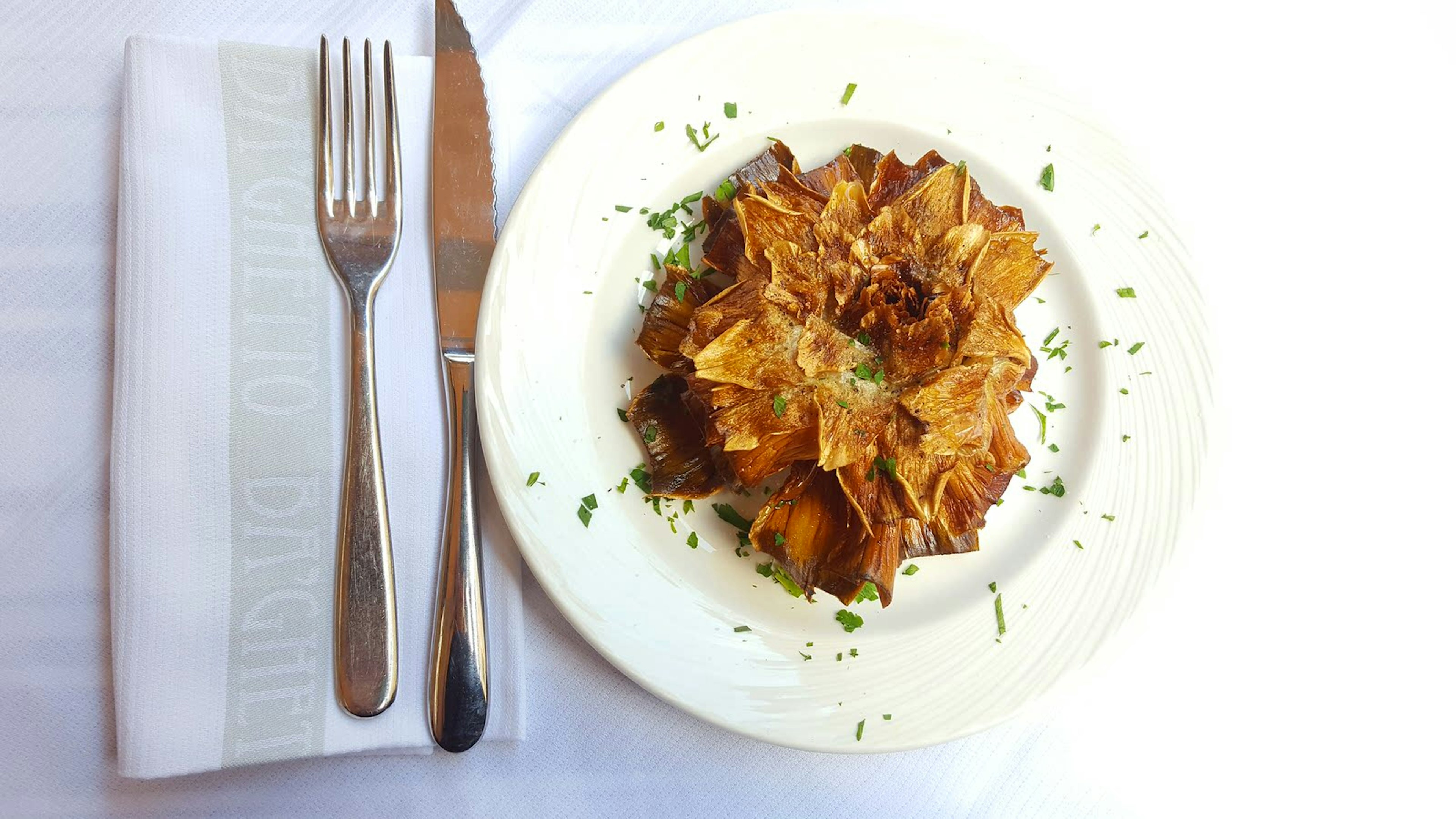 Ba'Ghetto's deep-fried artichoke is a work of art