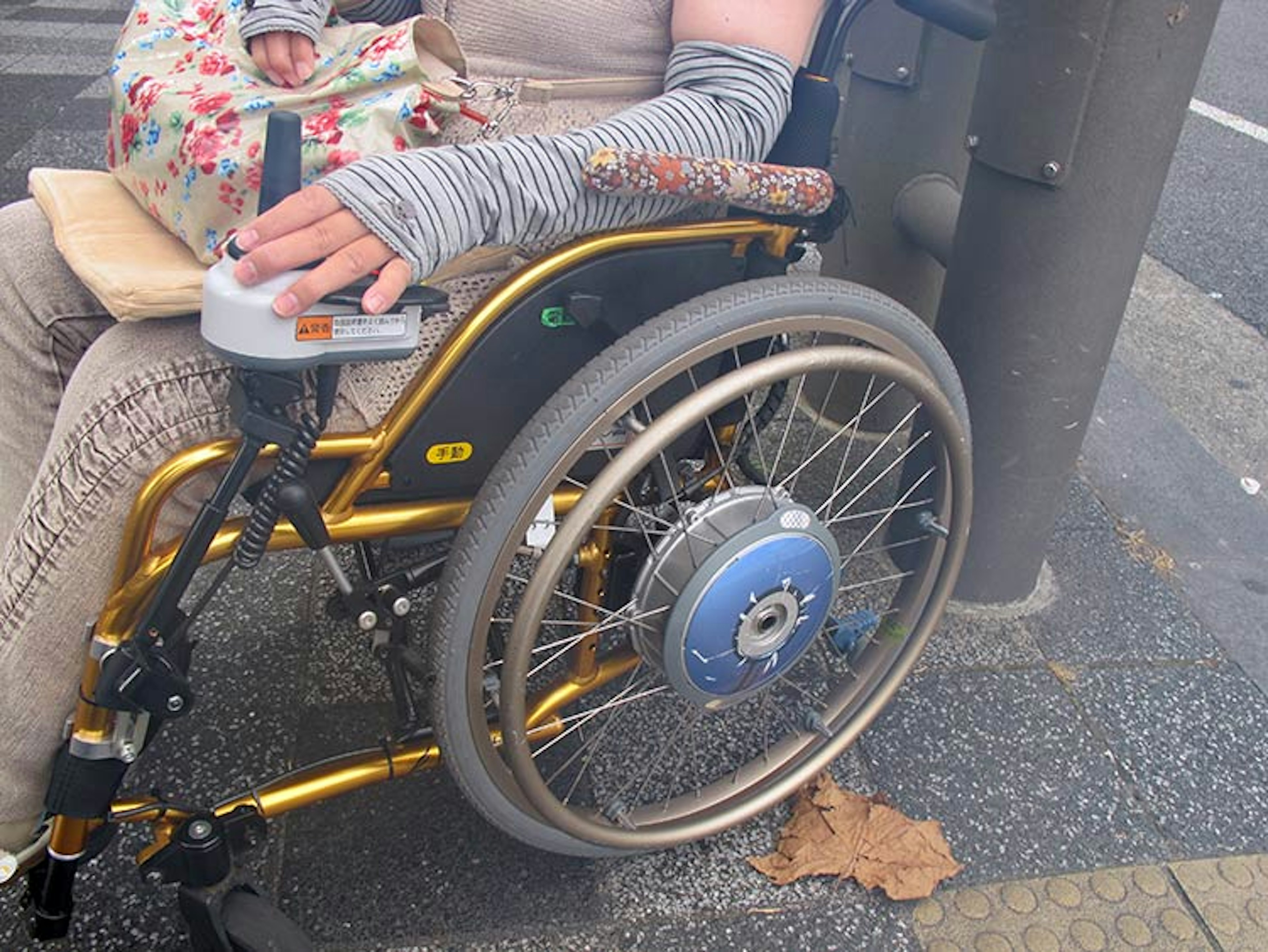 Tactile paving on the streets of Japan. Image courtesy of Ashley Lyn Olson