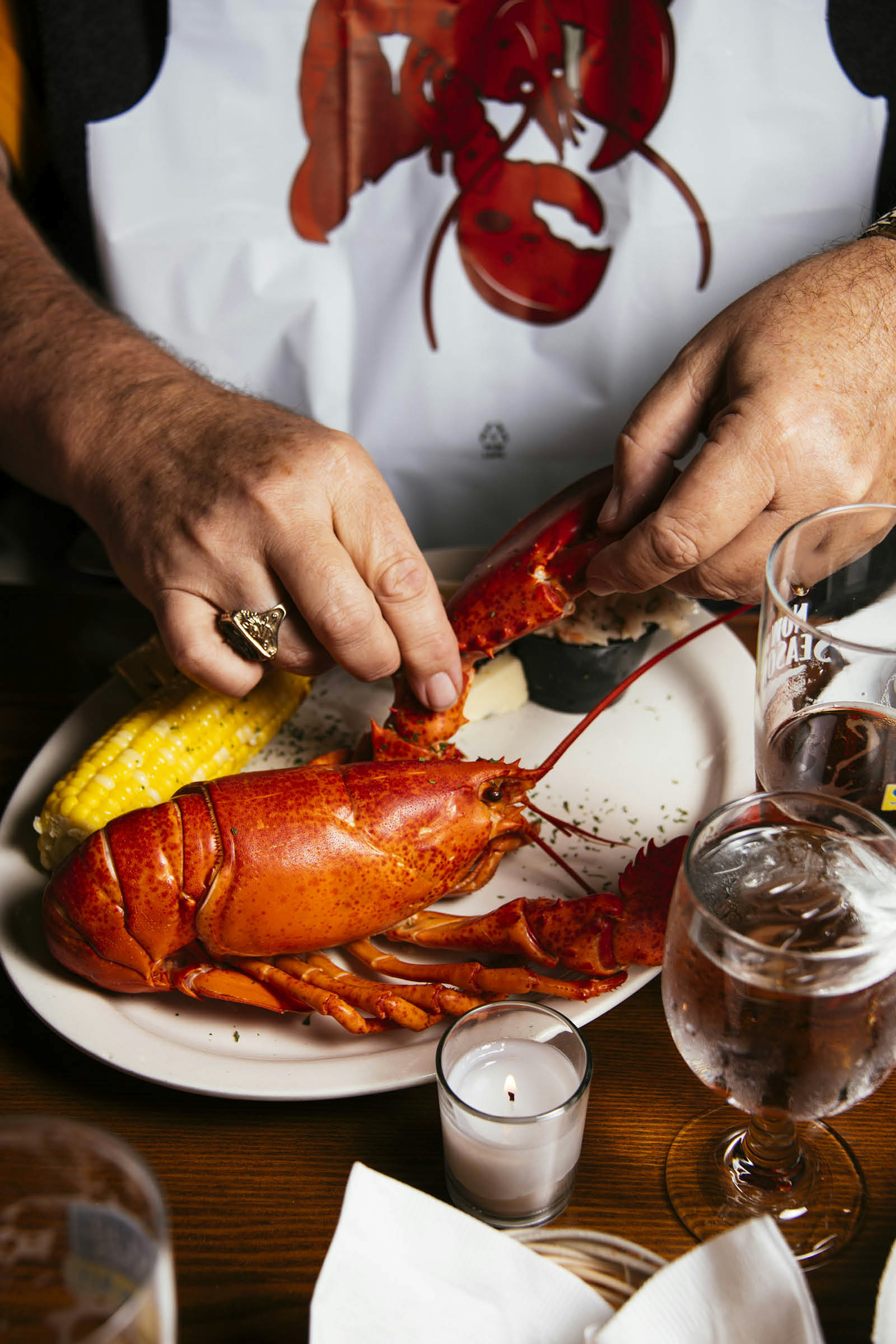 Lobster and sweetcorn at Archer’s on the Pier