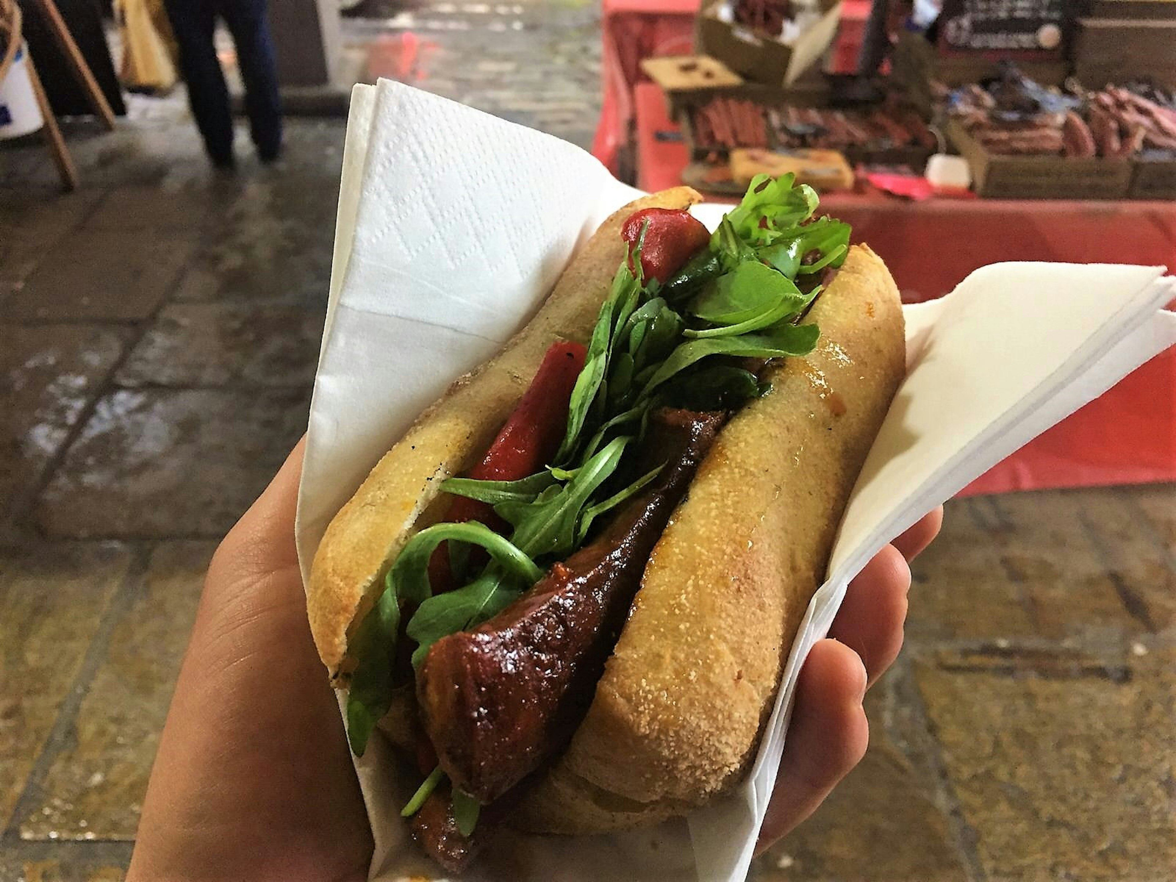 Chorizo sandwich, Brindisa, London