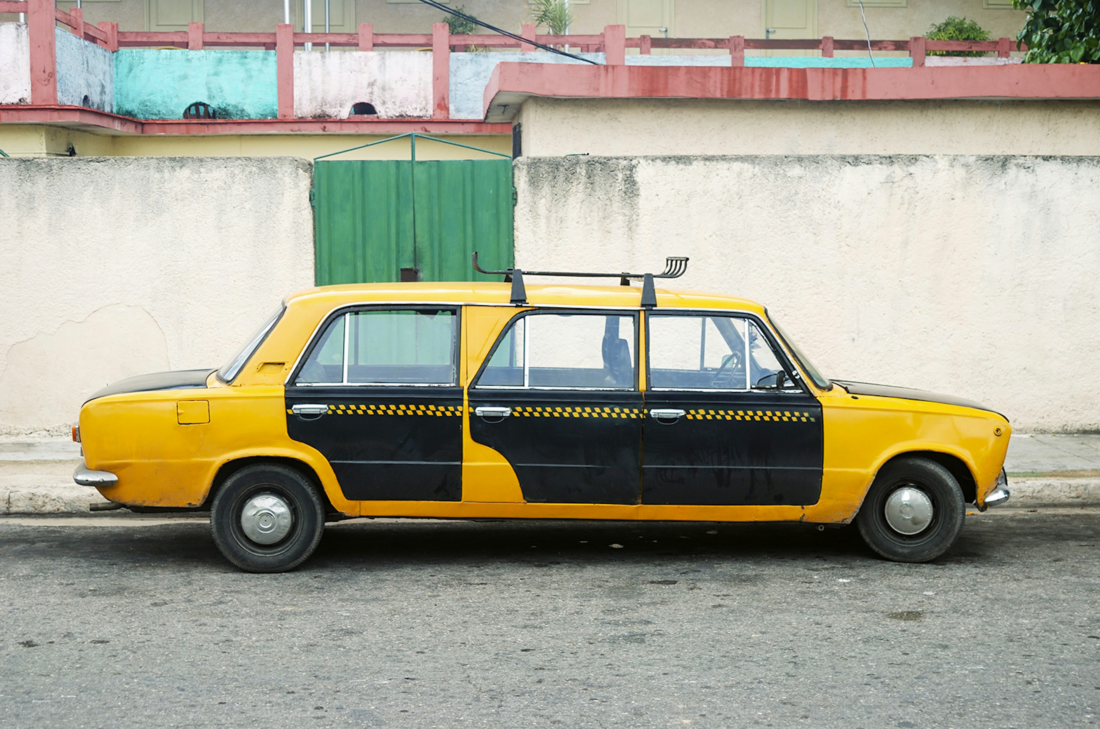 157373349
Car, Cuba, Cuban Culture, Lada, Limousine, Long, Mode of Transport, Obsolete, Old, Orange, Russia, Taxi, Transportation, Vehicle Door