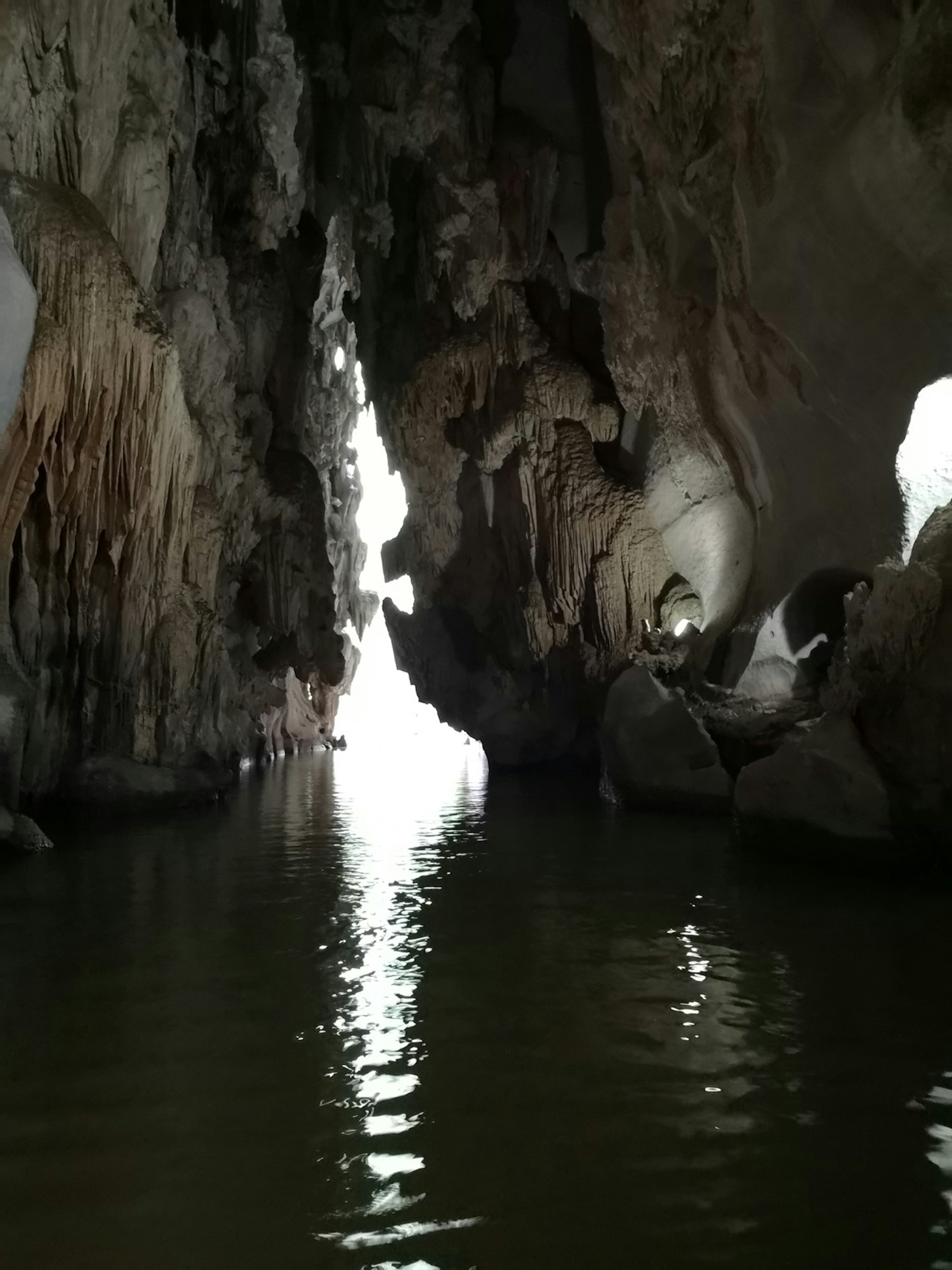 An opening from the inside of the Cueva del Indio in Cuba