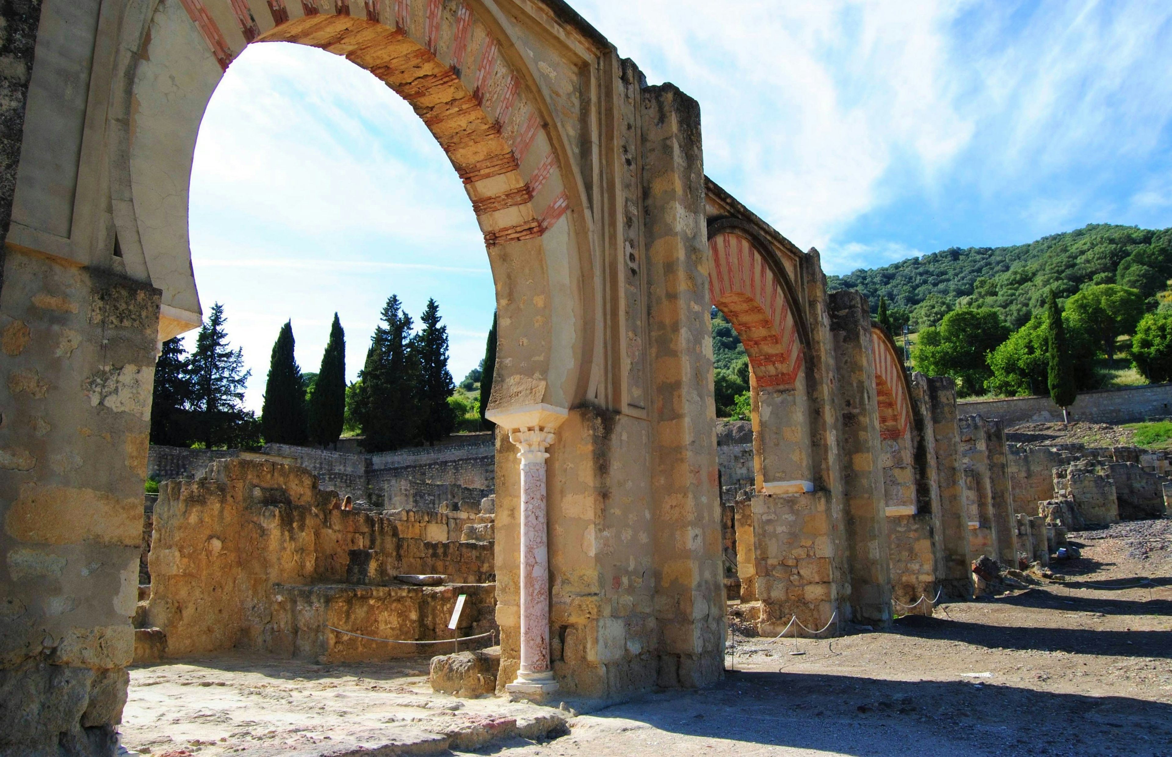 Horseshoe arches of the eastern portico, Medina Azahara