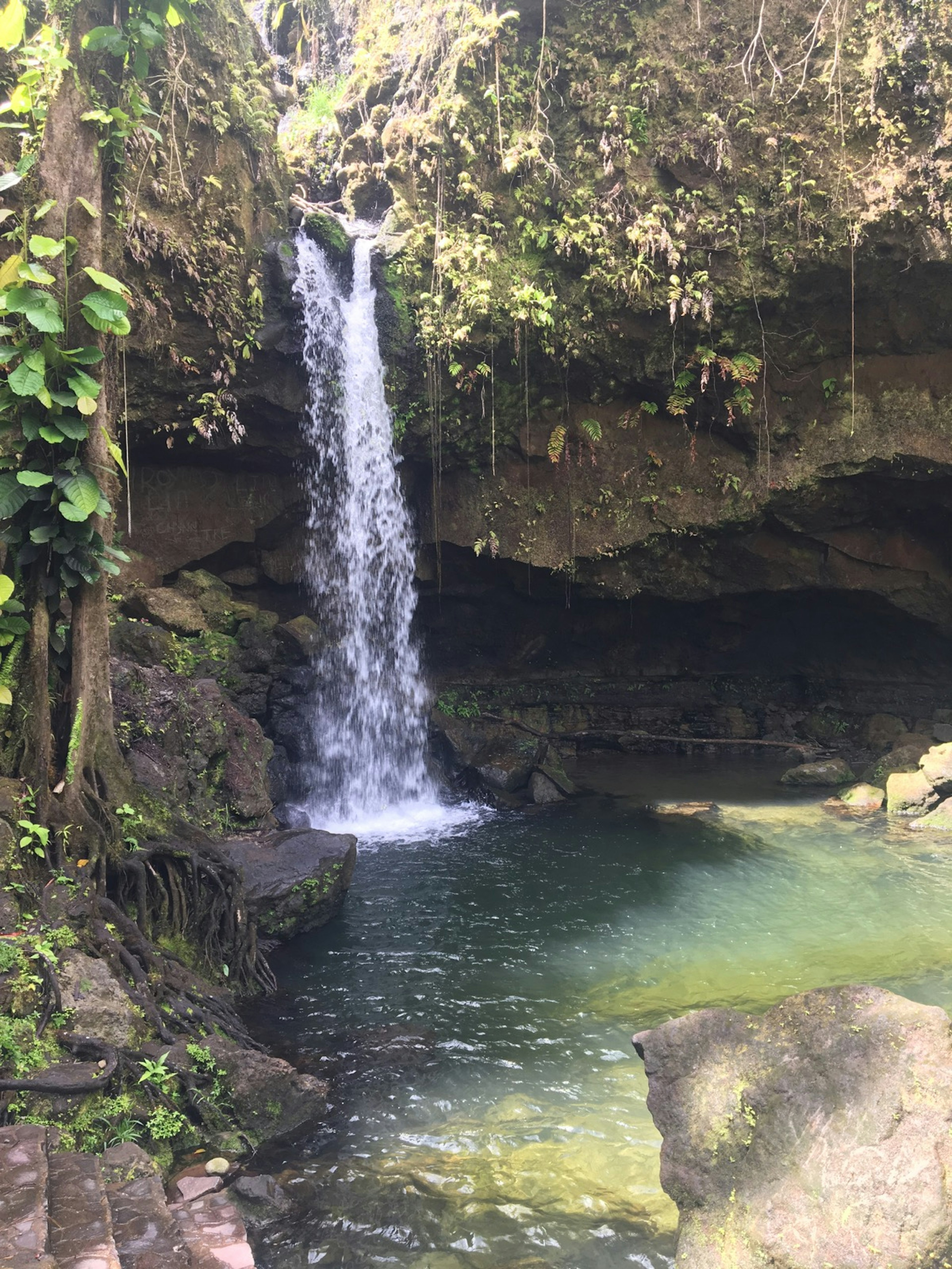 Emerald Pool's 20-foot waterfall makes it a perfect place to enjoy a refreshing dip in the cool waters