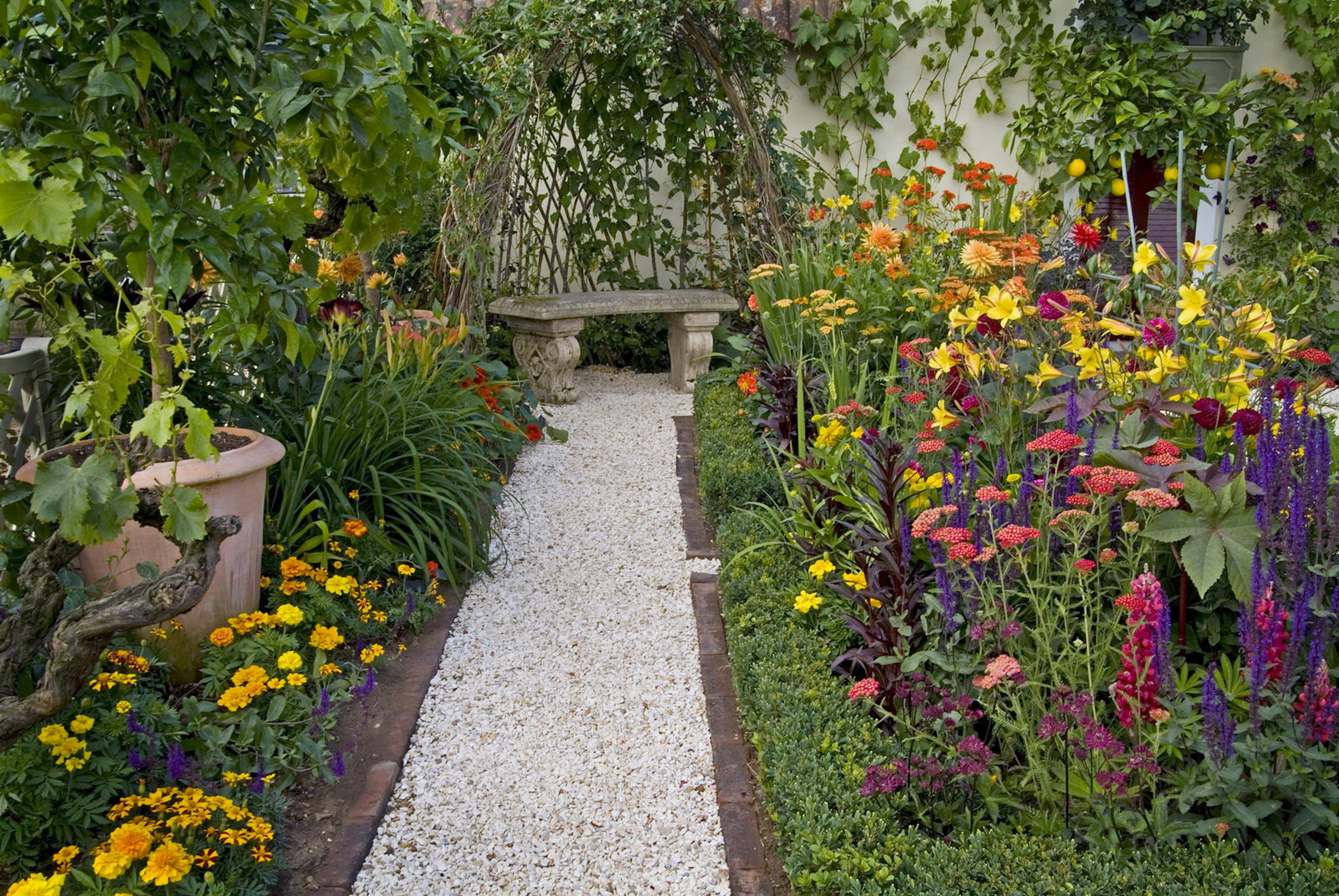 One of the garden displays at the Chelsea Flower Show.