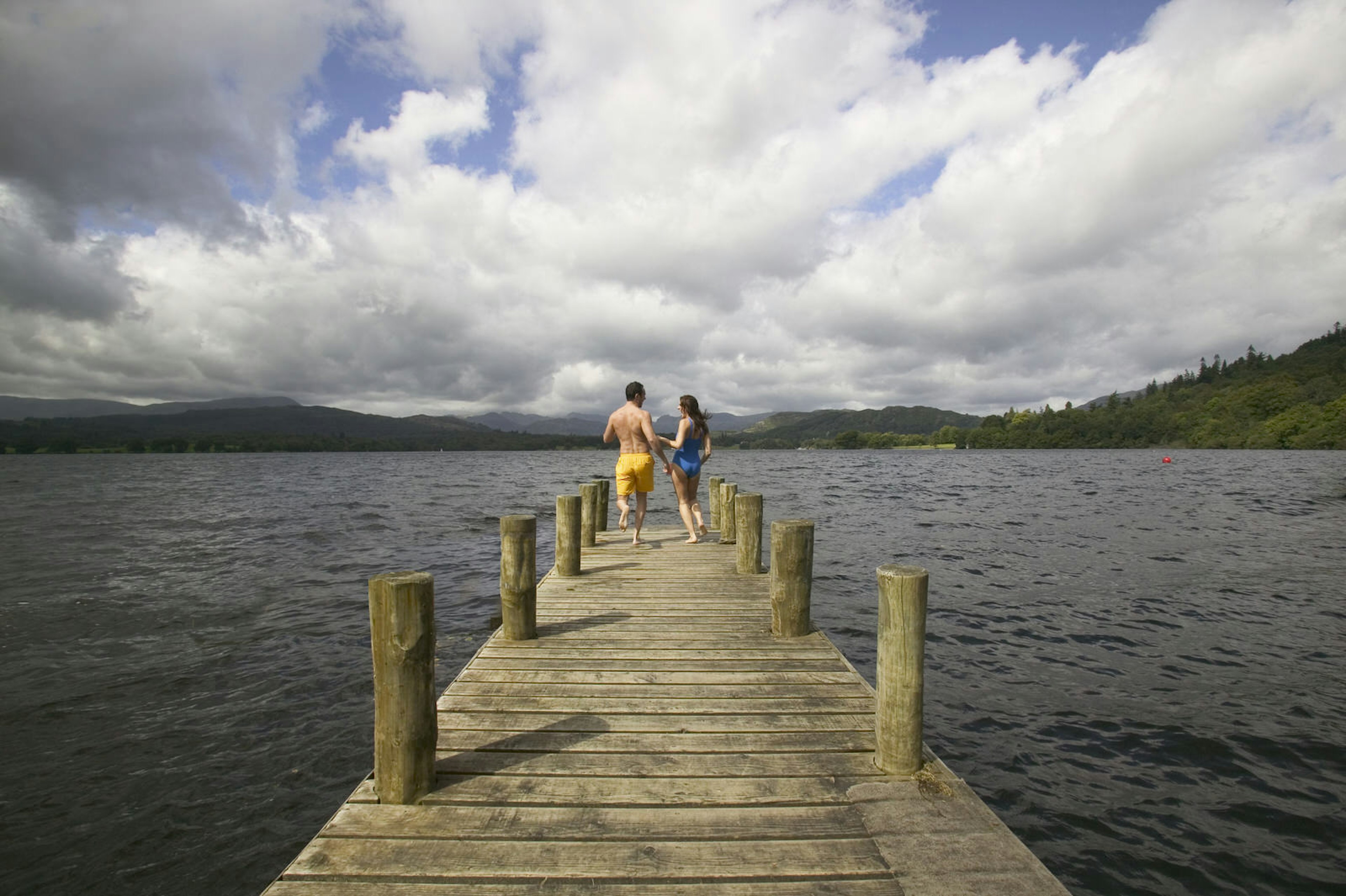 People enjoying the tranquility of wild swimming