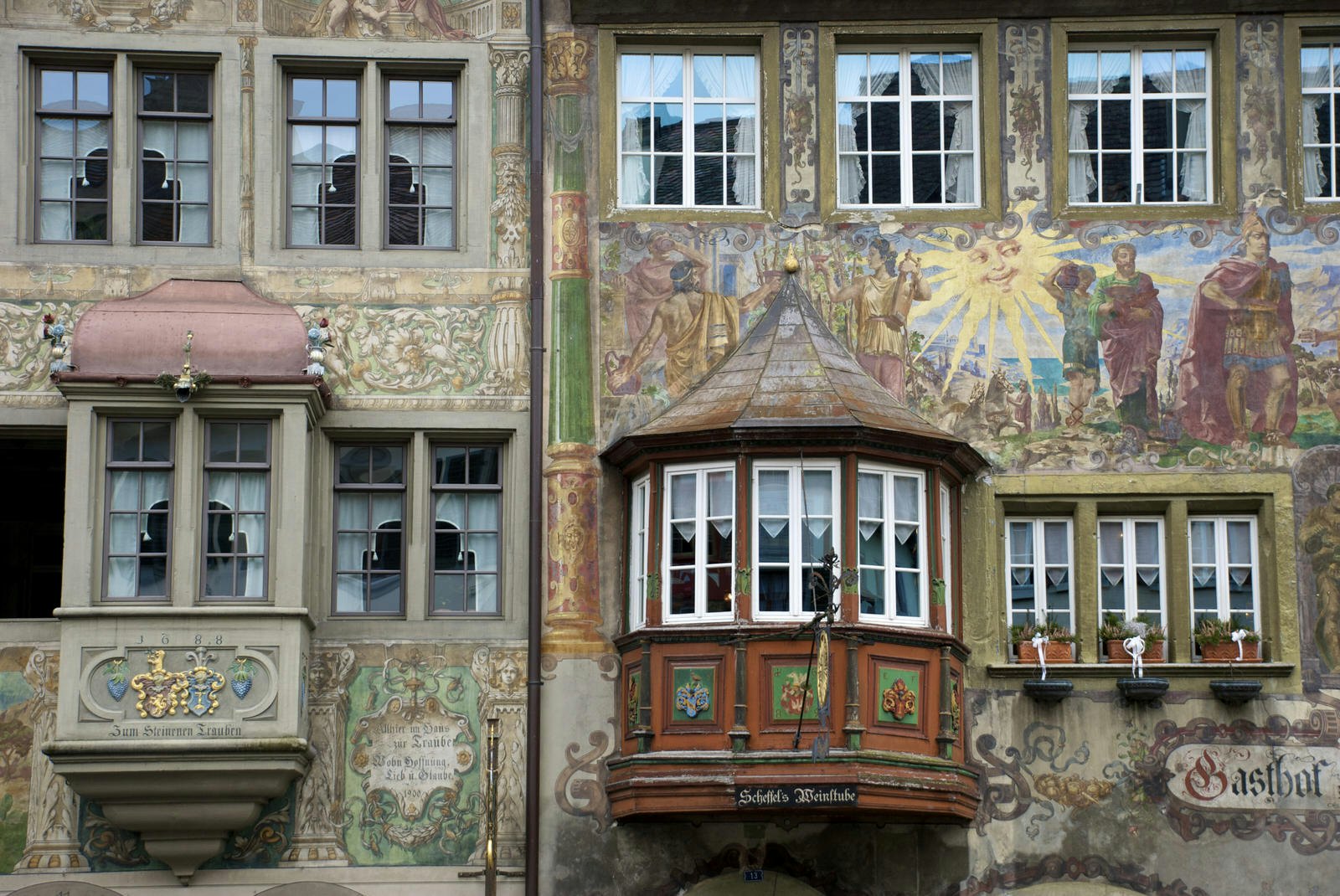 Ancient murals in Stein am Rhein, Switzerland © Craig Pershouse / Getty Images