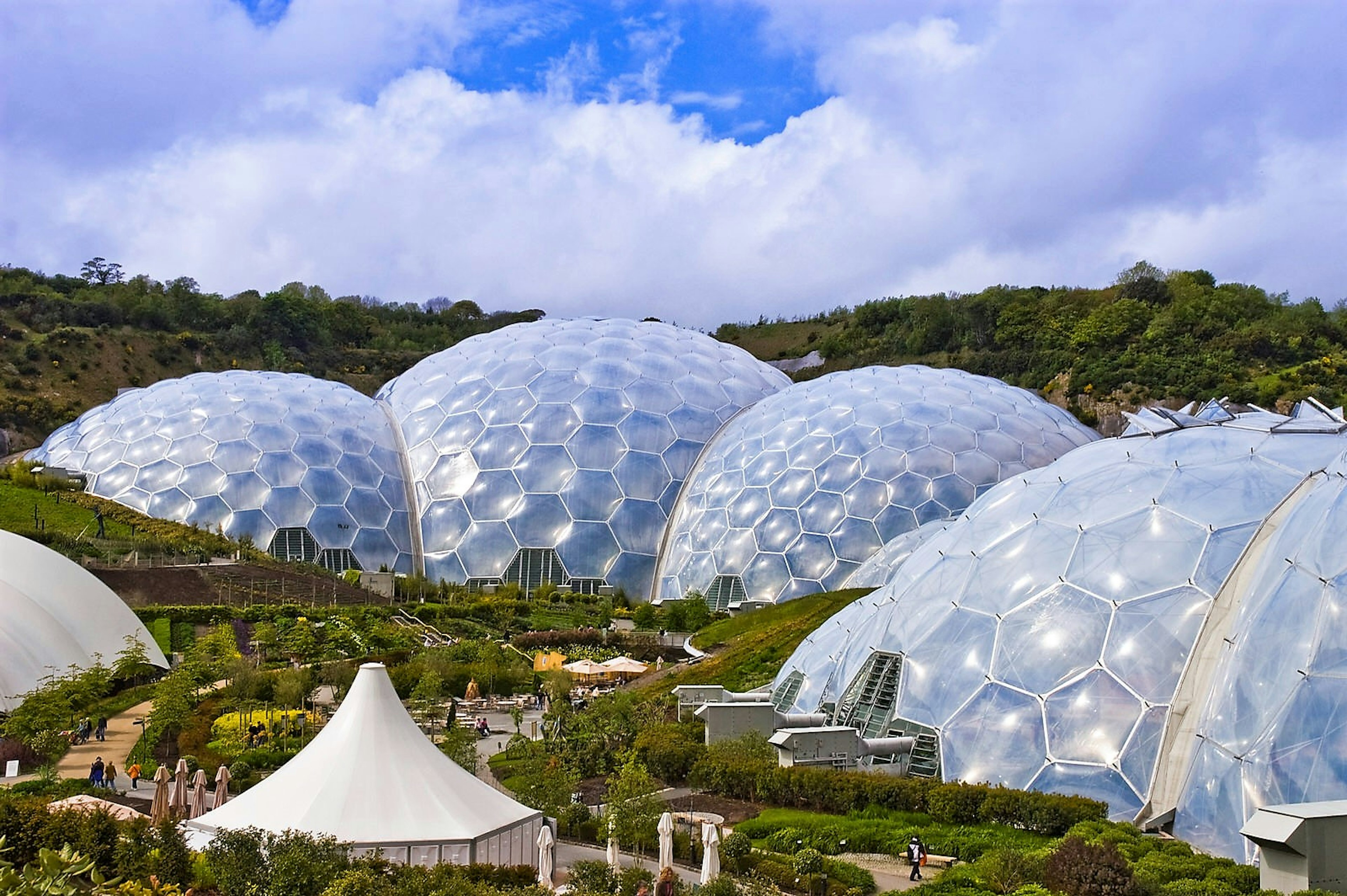 The biodomes of the Eden Project