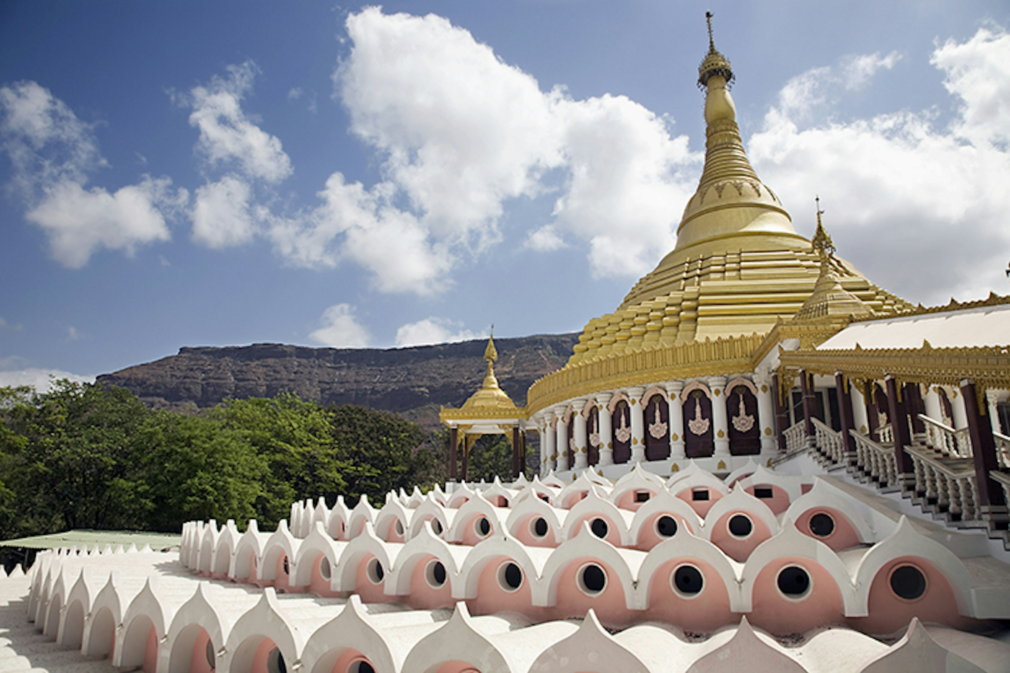 The Dhamma Giri, a vipassana meditation retreat in India.