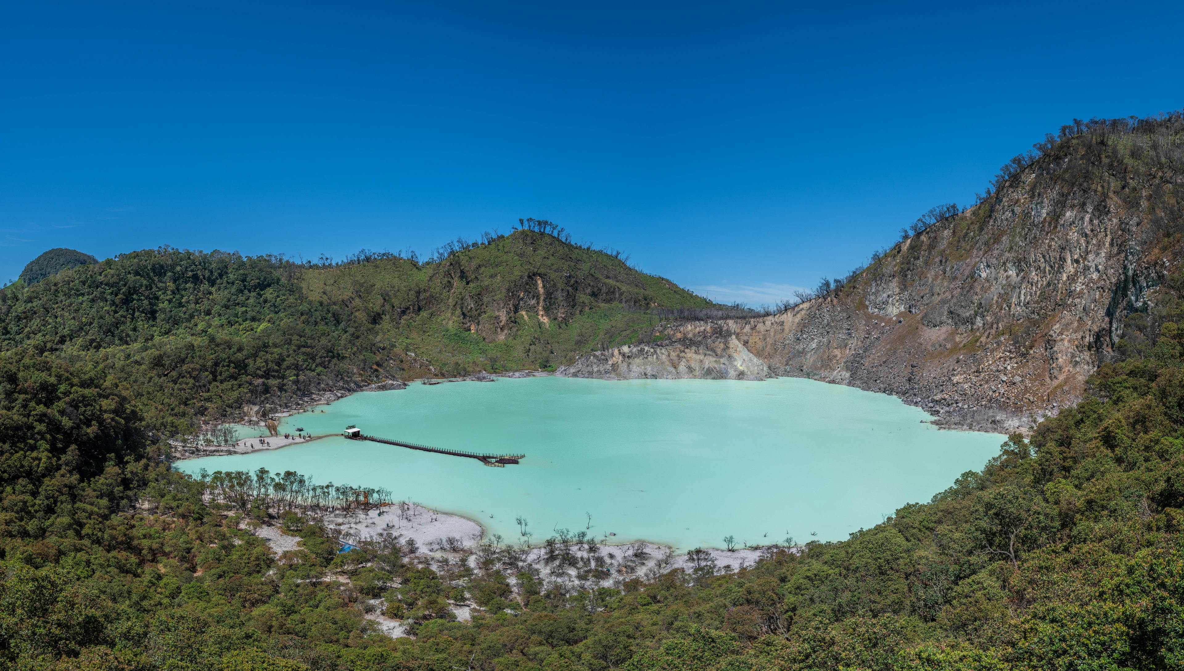 Bandung is an excellent base for exploring the surrounding countryside, including the crater lake Kawah Putih. Getty Images