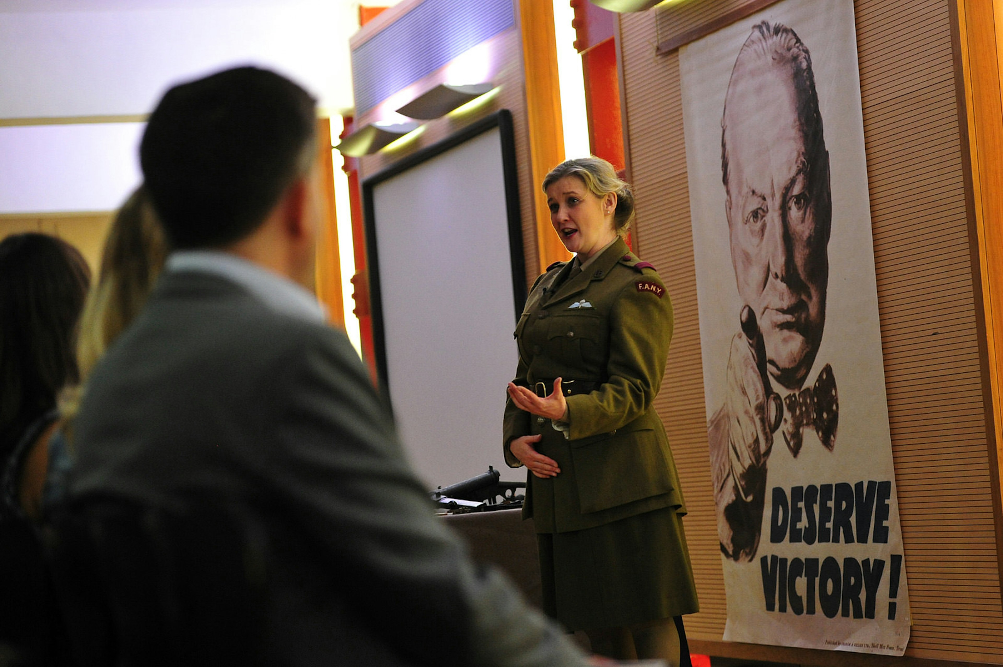 A reenactment at the Churchill War Rooms, which sit beneath Westminster © Carl Cort / AFP / Getty Images