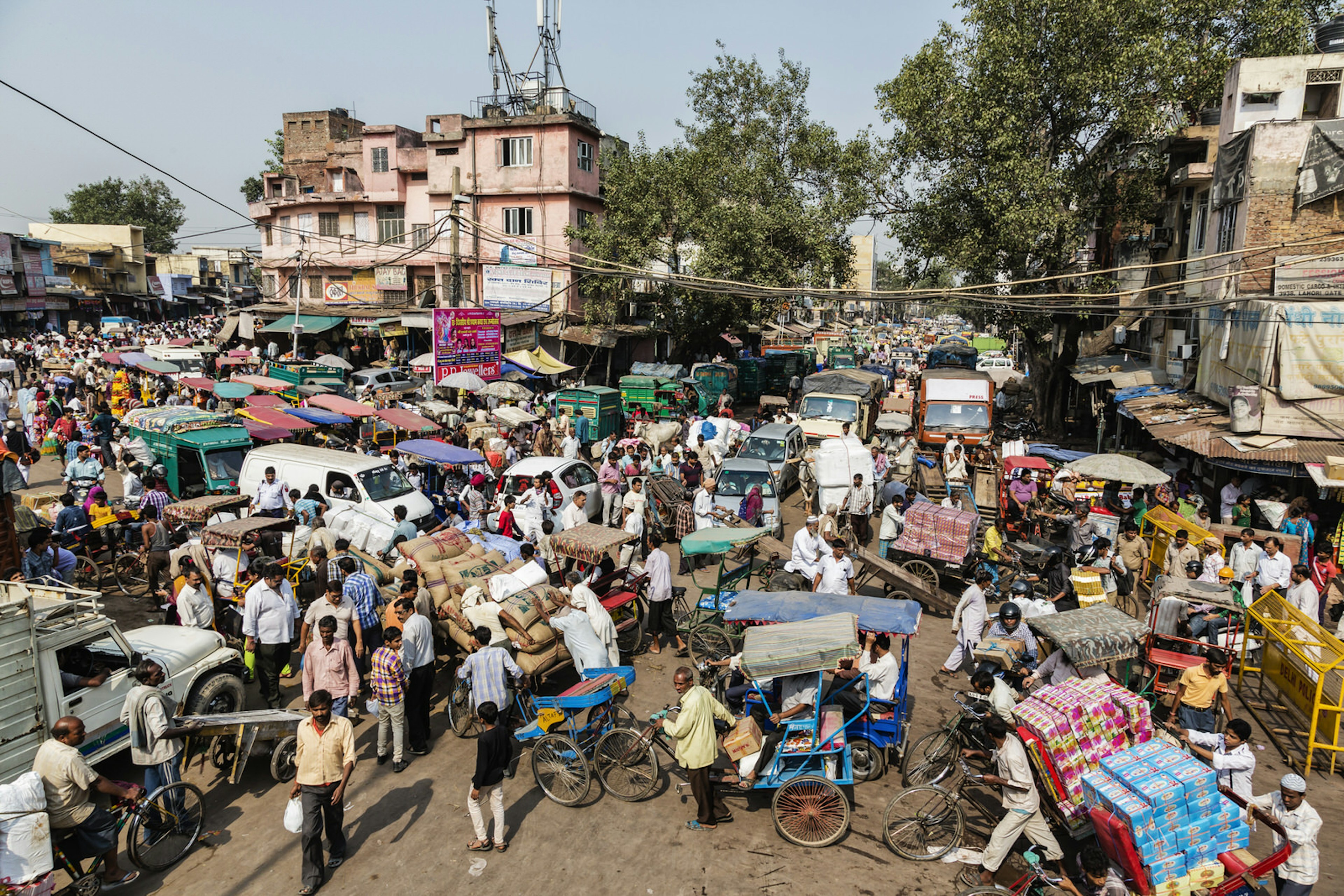 Traffic congestion at Chadni Chowk