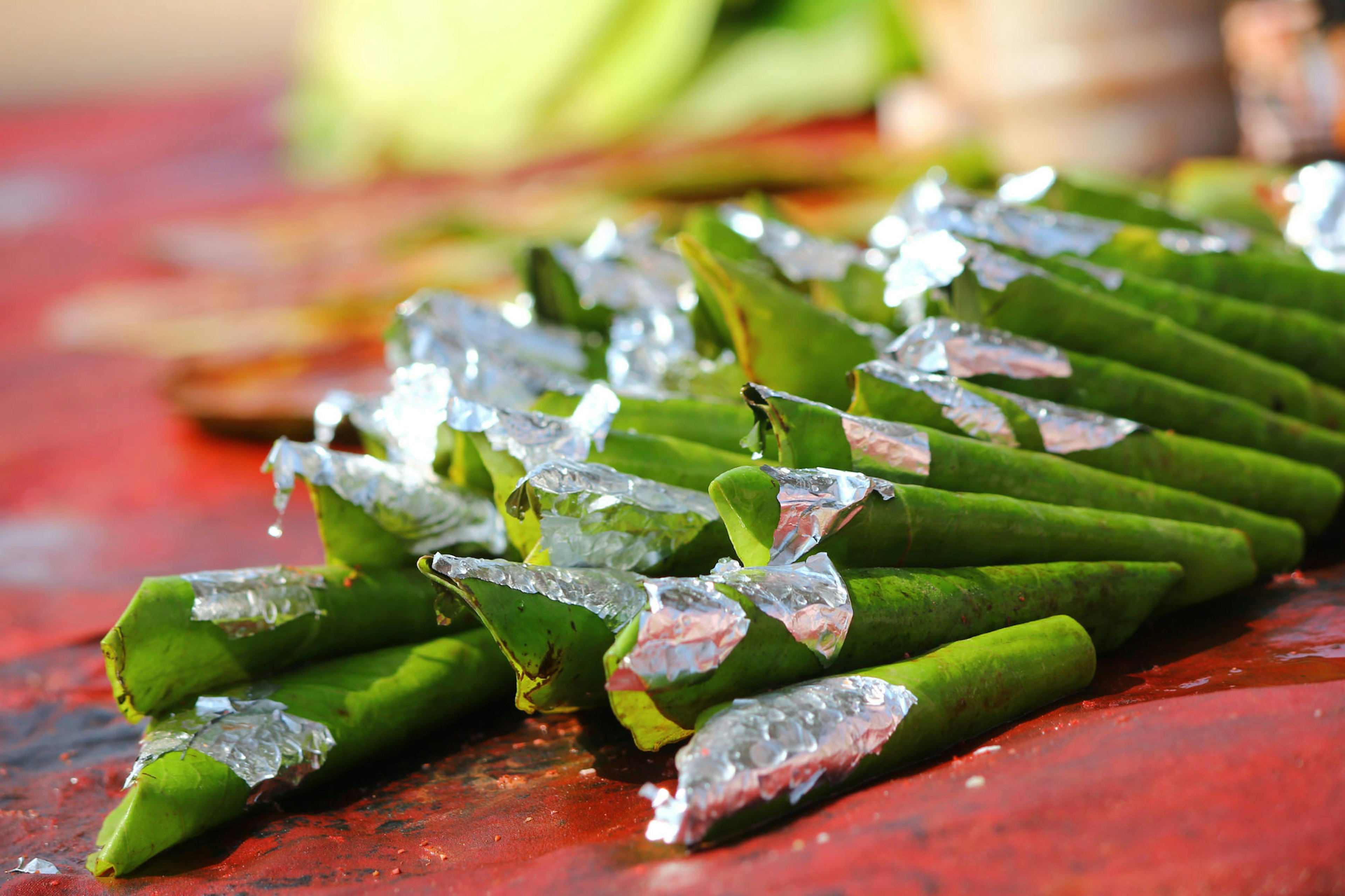 Paan wrapped in silver leaf