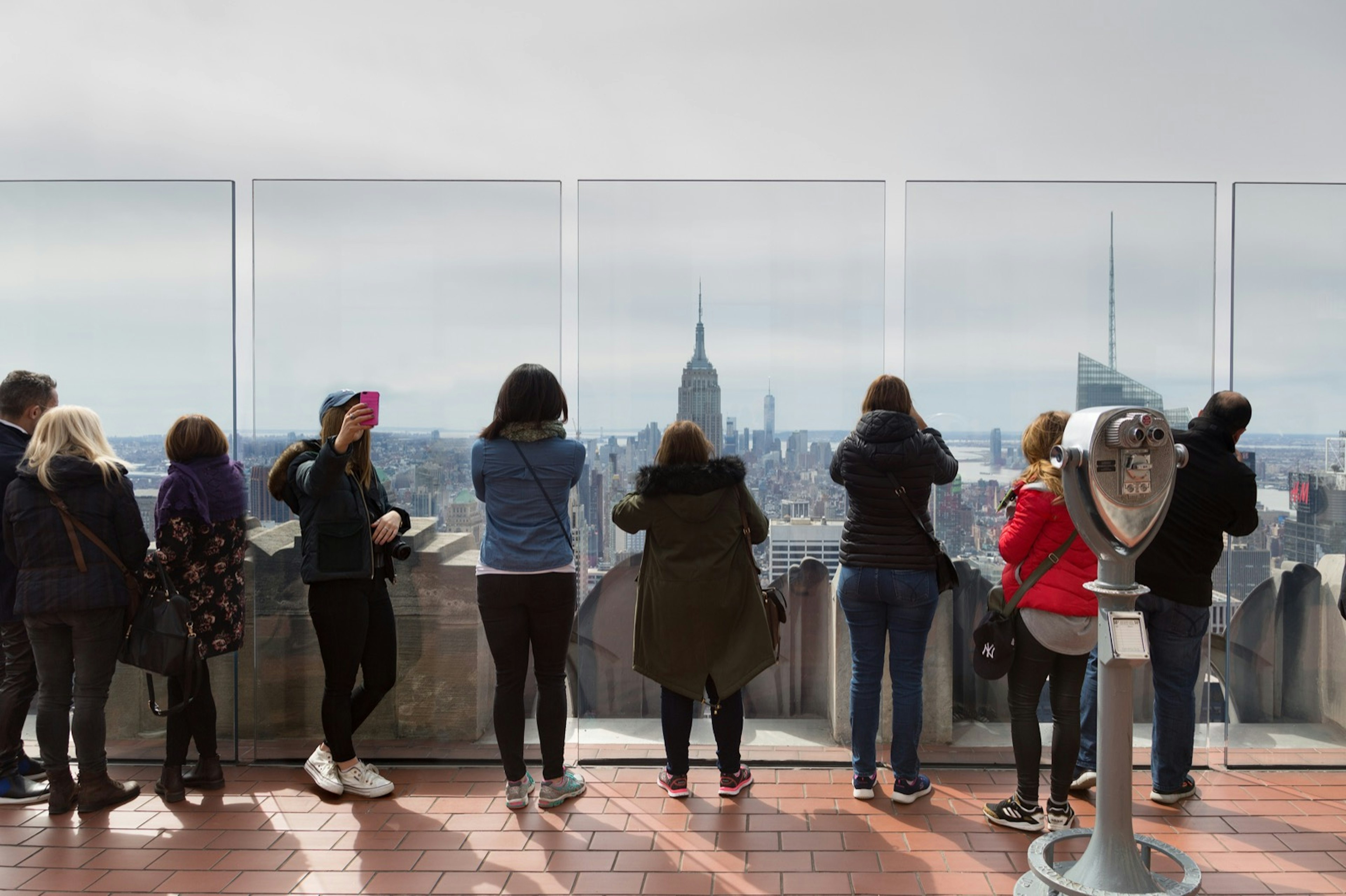 While the Empire State Building is a New York landmark you can skip, the top of Rockafeller Plaza has a wonderful view of the Empire State Building especially at Sunset