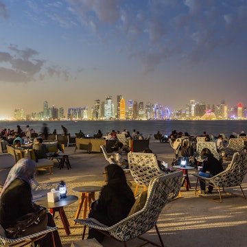 Doha Corniche, Museum of Islamic Art (MIA) Park, people at MIA Park Café or Kiosk (architect Philippe Starck), on the background Al Dafna district (West Bay Business quarter)
Doha Corniche, Museum of Islamic Art (MIA) Park, people at MIA Park Café or Kiosk (architect Philippe Starck), on the background Al Dafna district (West Bay Business quarter)
595504731
Doha Corniche, Museum of Islamic Art (MIA) Park, people at MIA Park Café or Kiosk (architect Philippe Starck), on the background Al Dafna district (West Bay Business quarter)