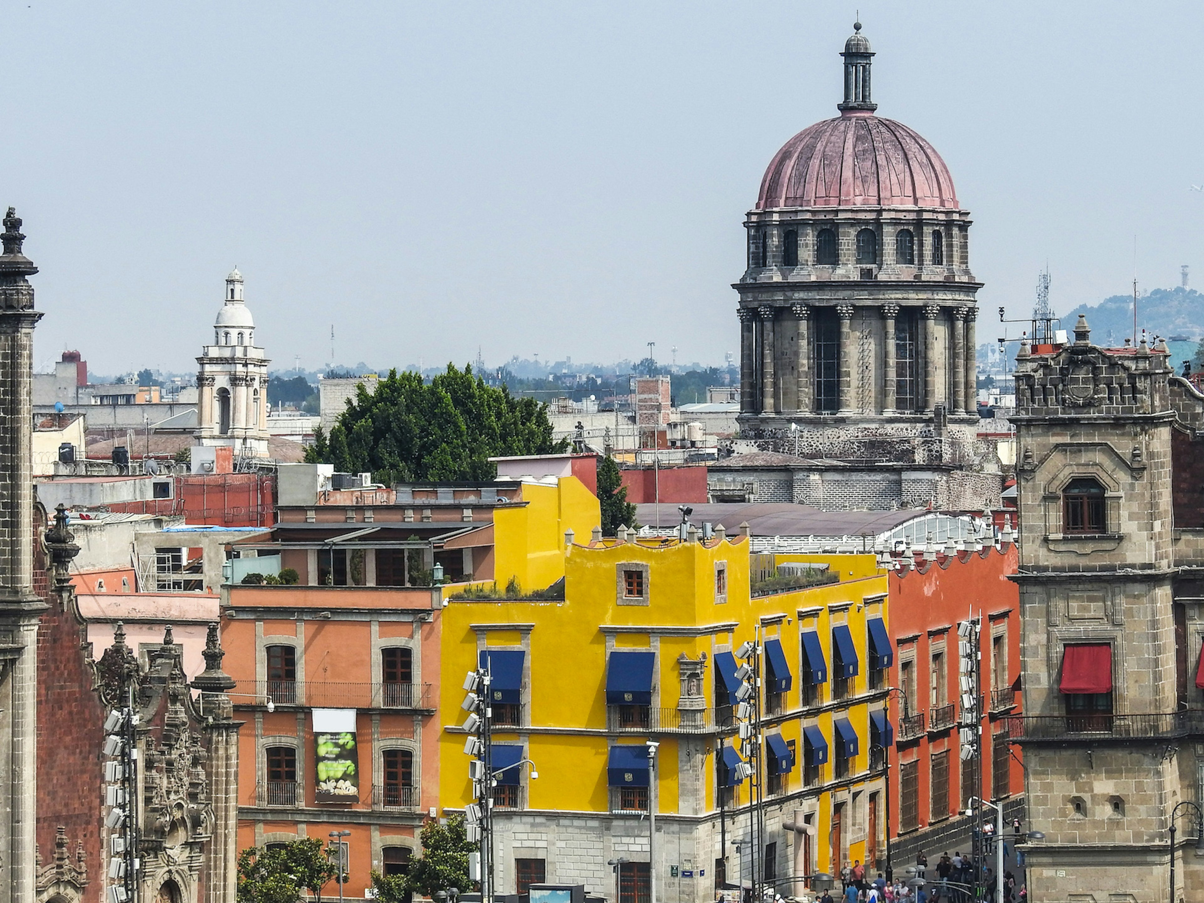 The colorful cityscape of Mexico City