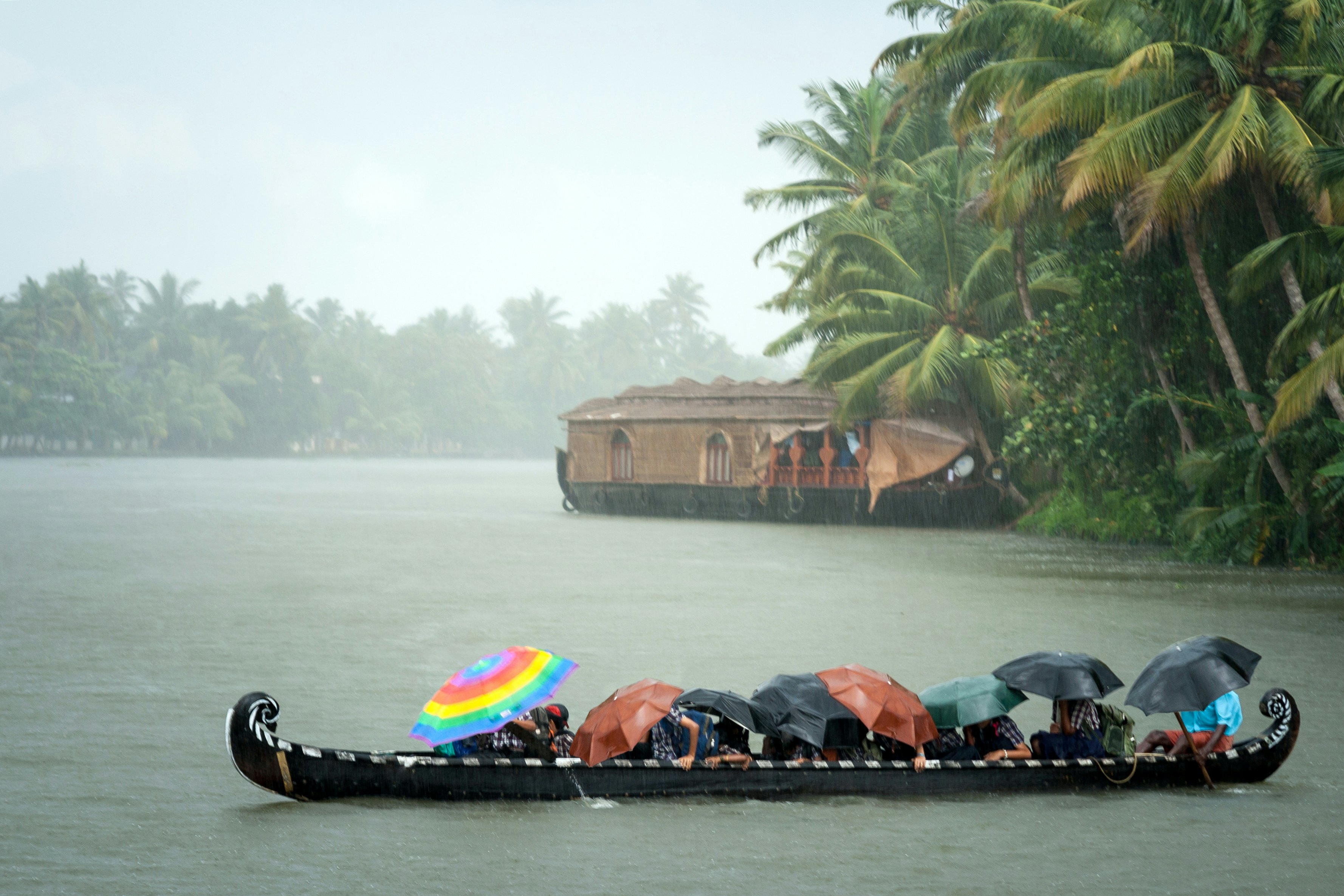 Ferries in Kerala operate rain or shine. Getty Images