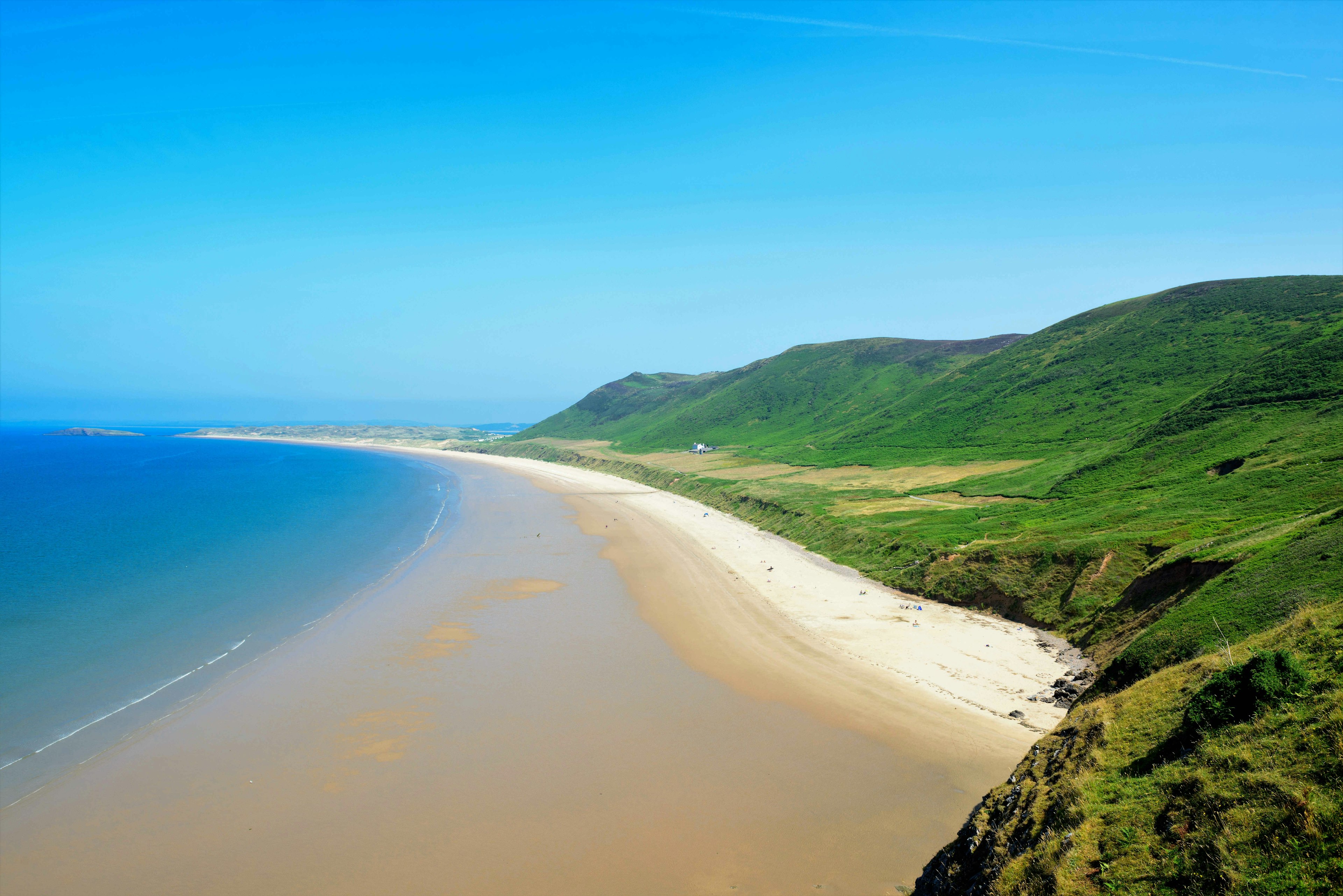 Cardiff day trip - A grand sweep of beach and coastline at Rhossili Bay