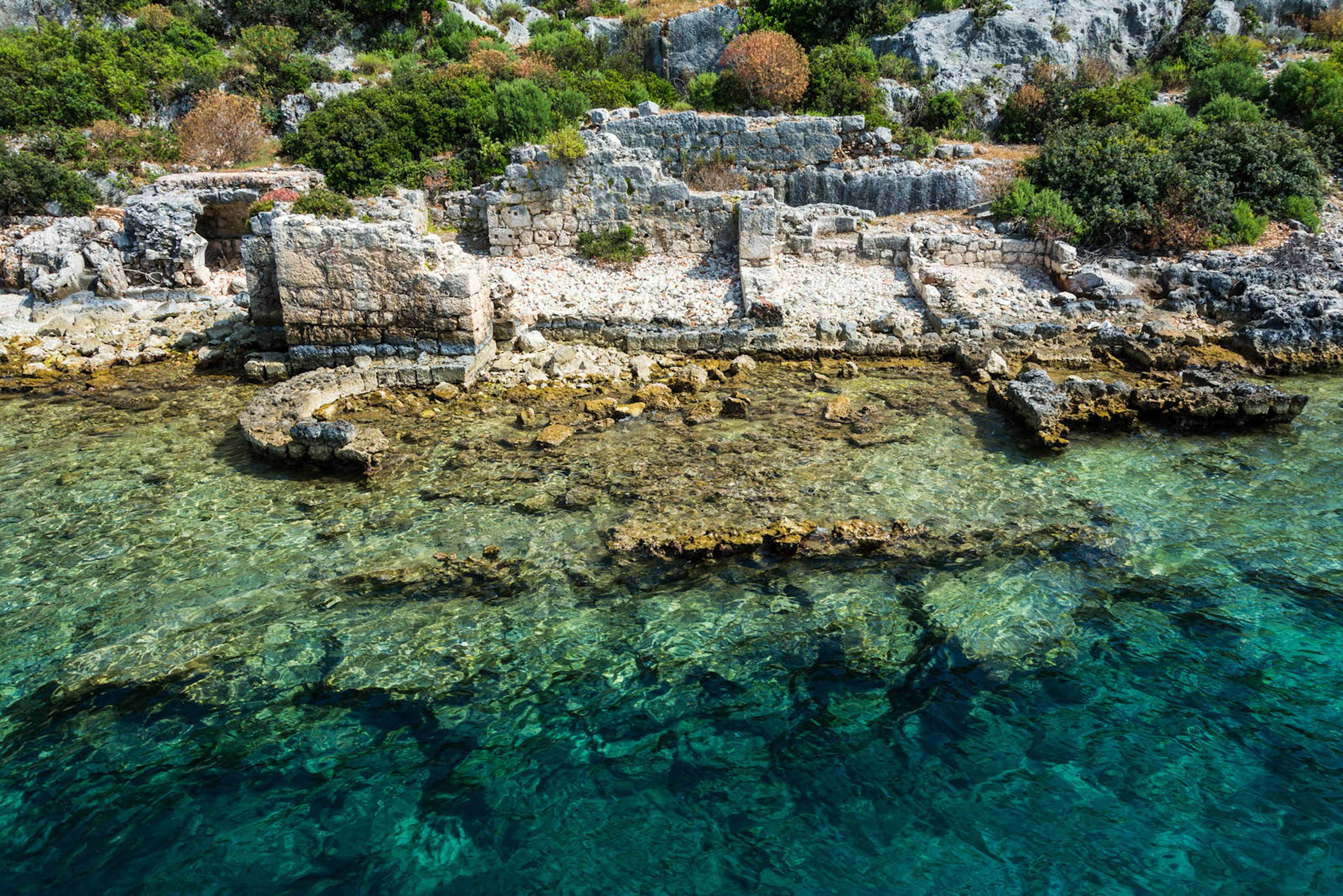 Half-submerged Simena as seen from the sky © nejdetduzen / Getty Images