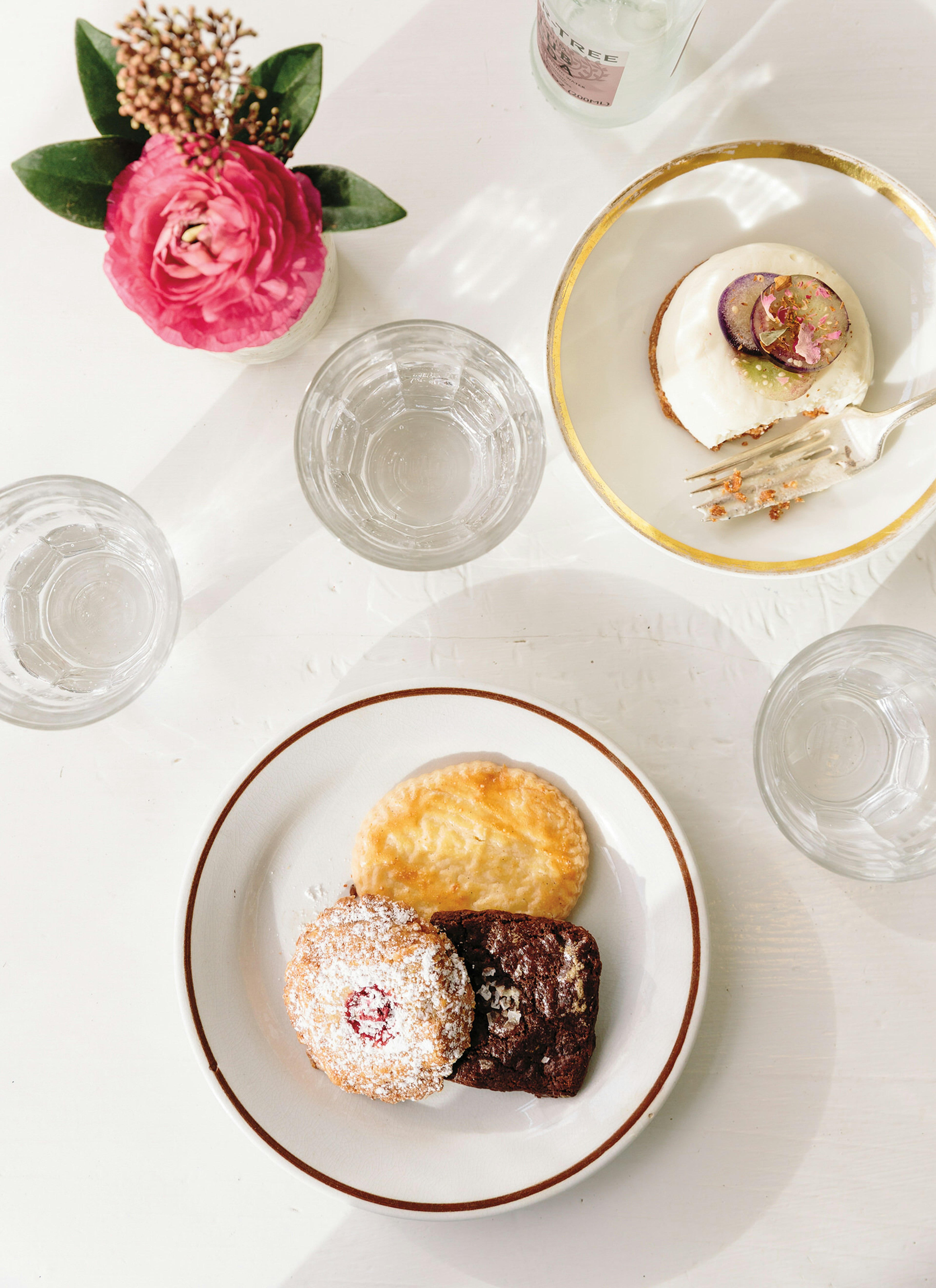 Assorted cookies and black pepper cheesecake from Maurice © Alanna Hale / Lonely Planet