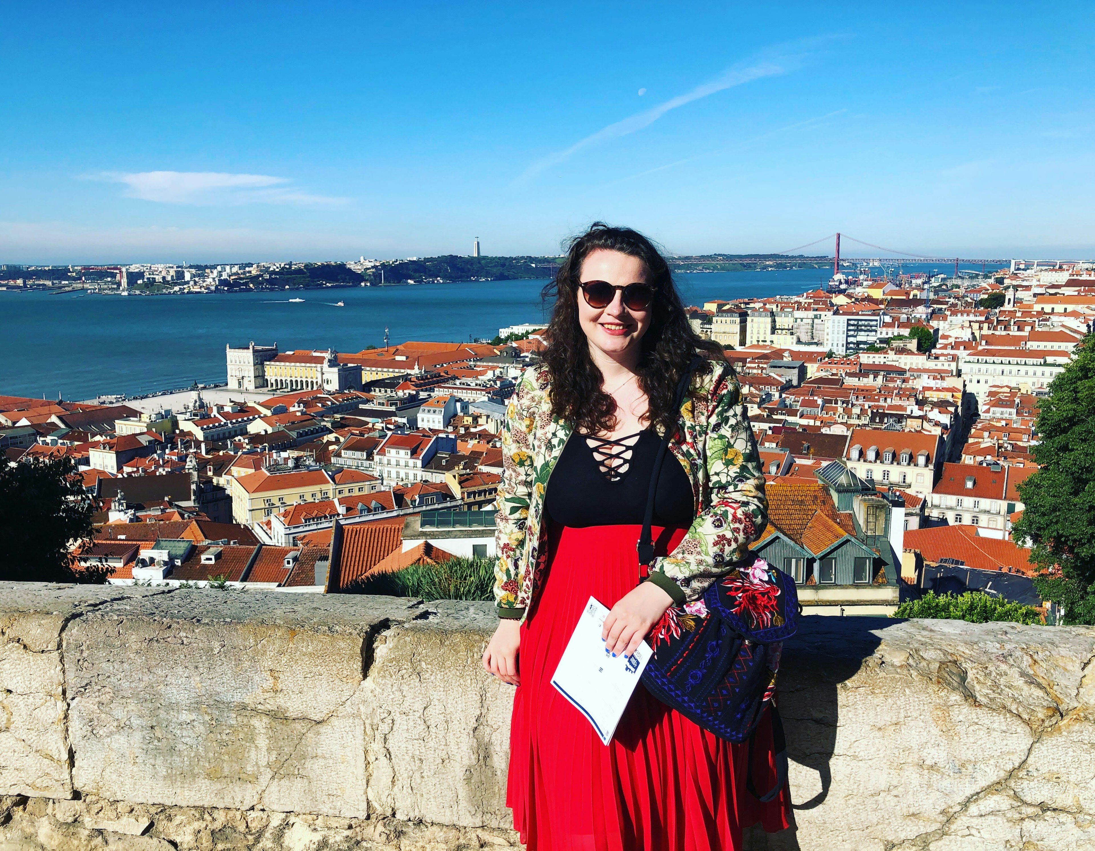 Writer Hope Brotherton poses at a coastal town