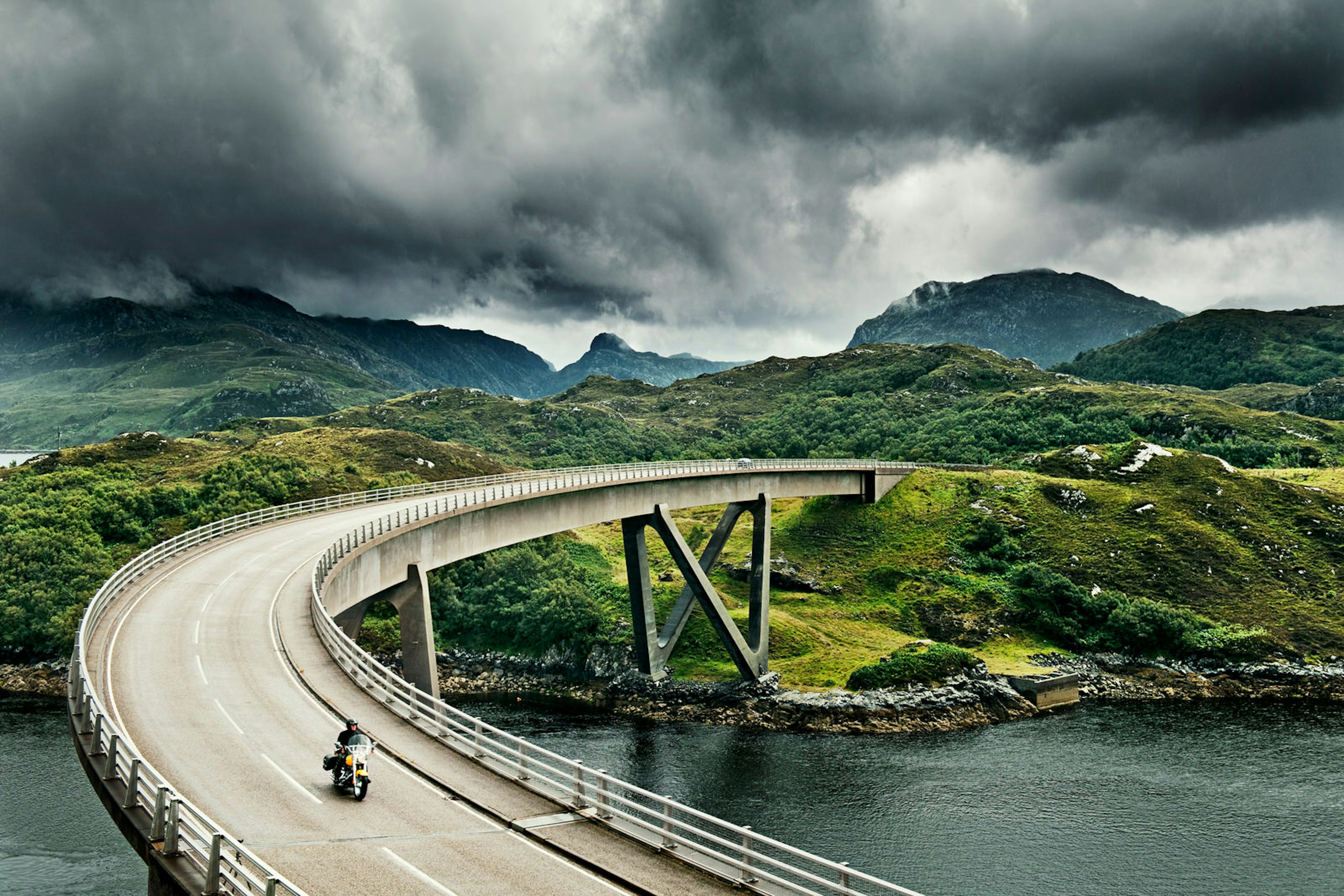 Crossing Kylesku Bridge in northwest Scotland © Craig Easton / Lonely Planet