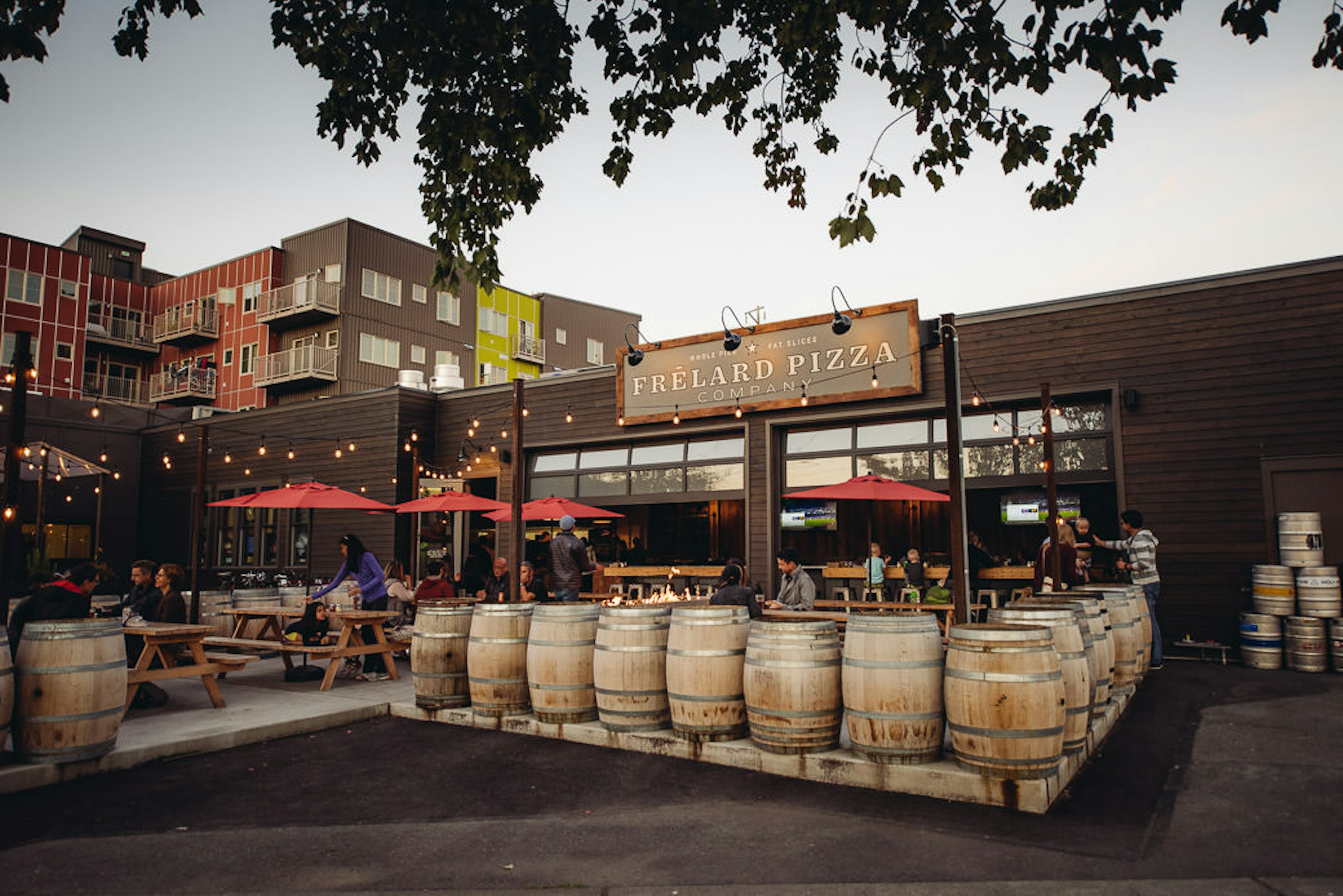 An exterior shot of Frelard Pizza Company, Seattle © Geoffrey Smith