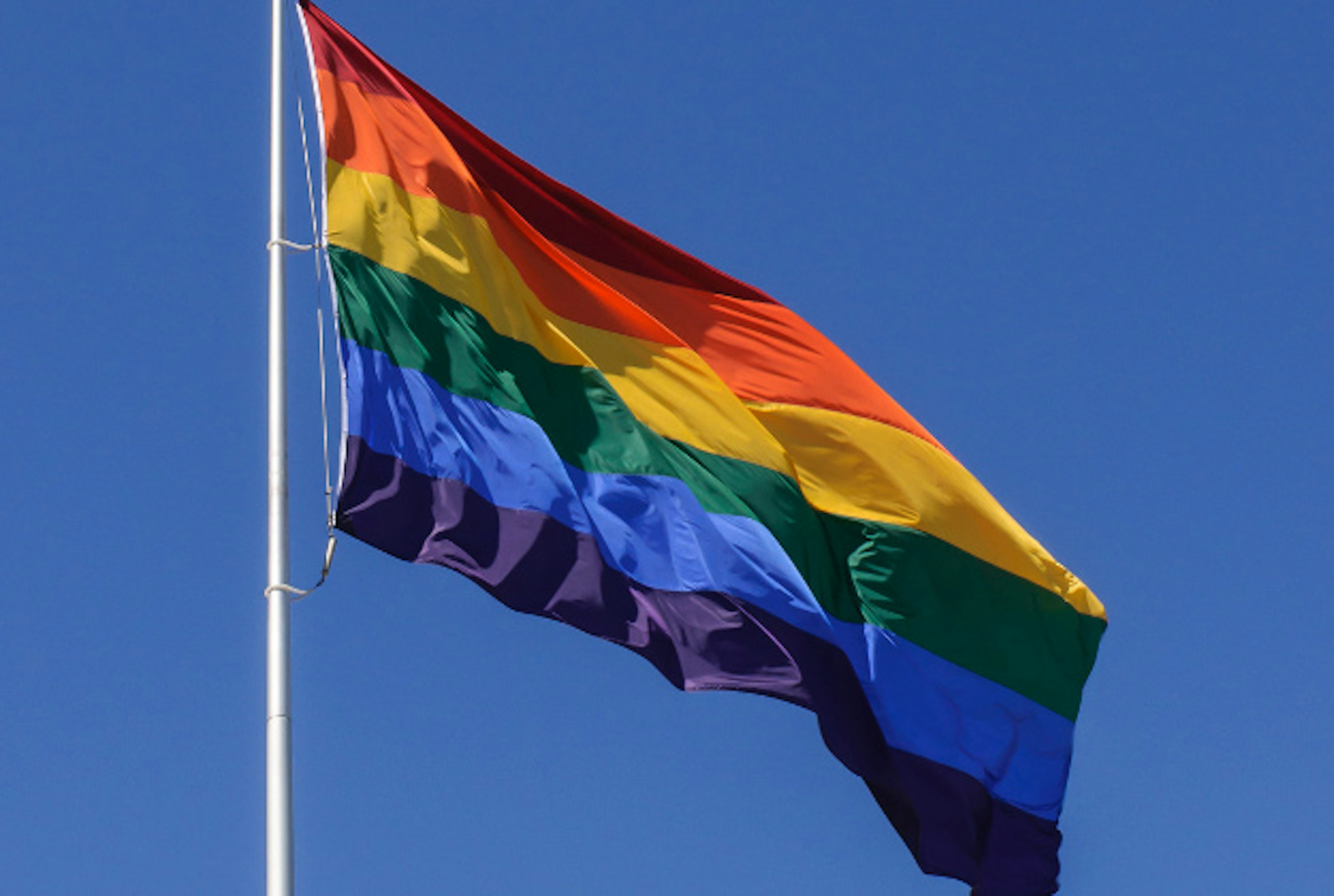 LGBT flag.