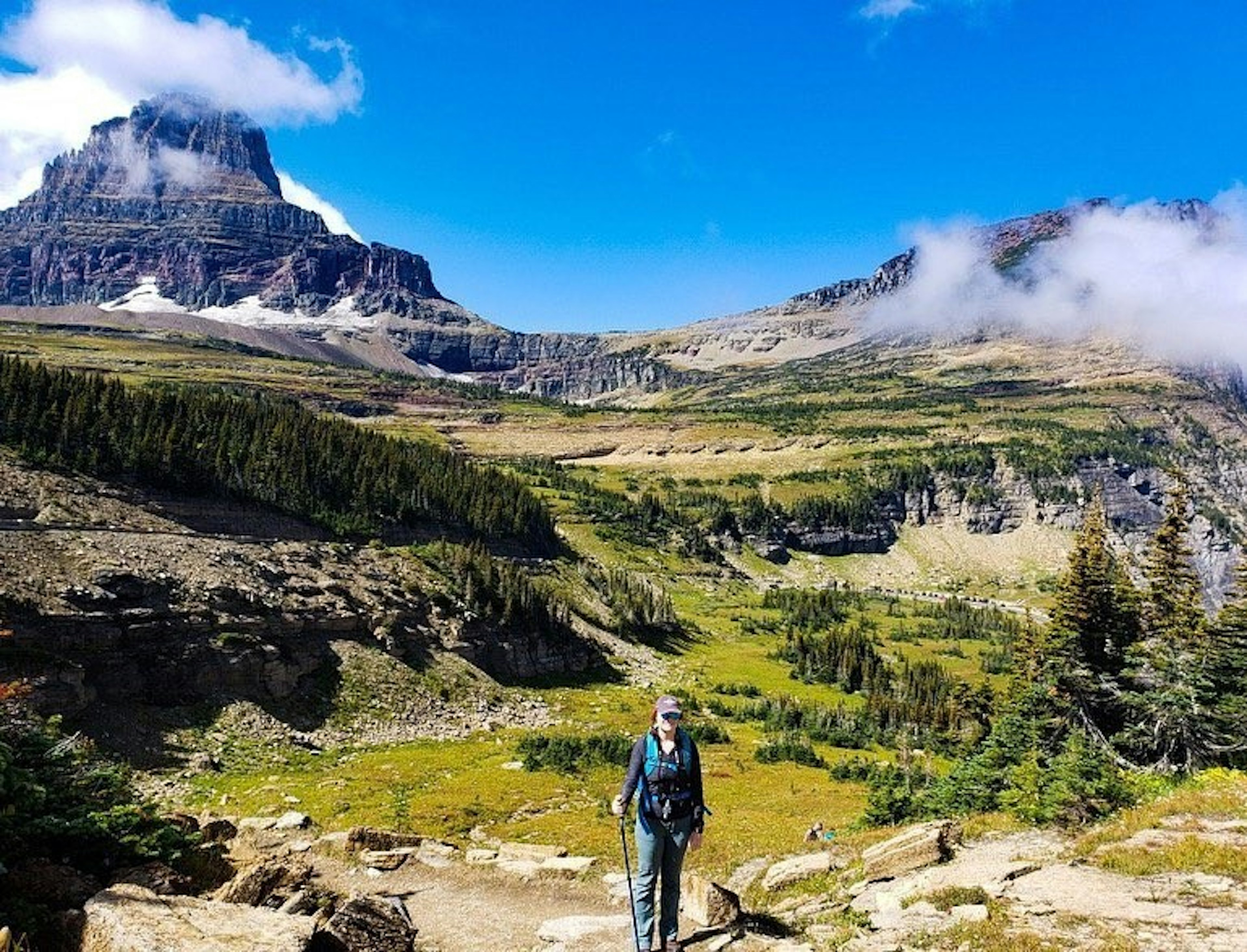 Laura Brown Hiking in Glacier National Park