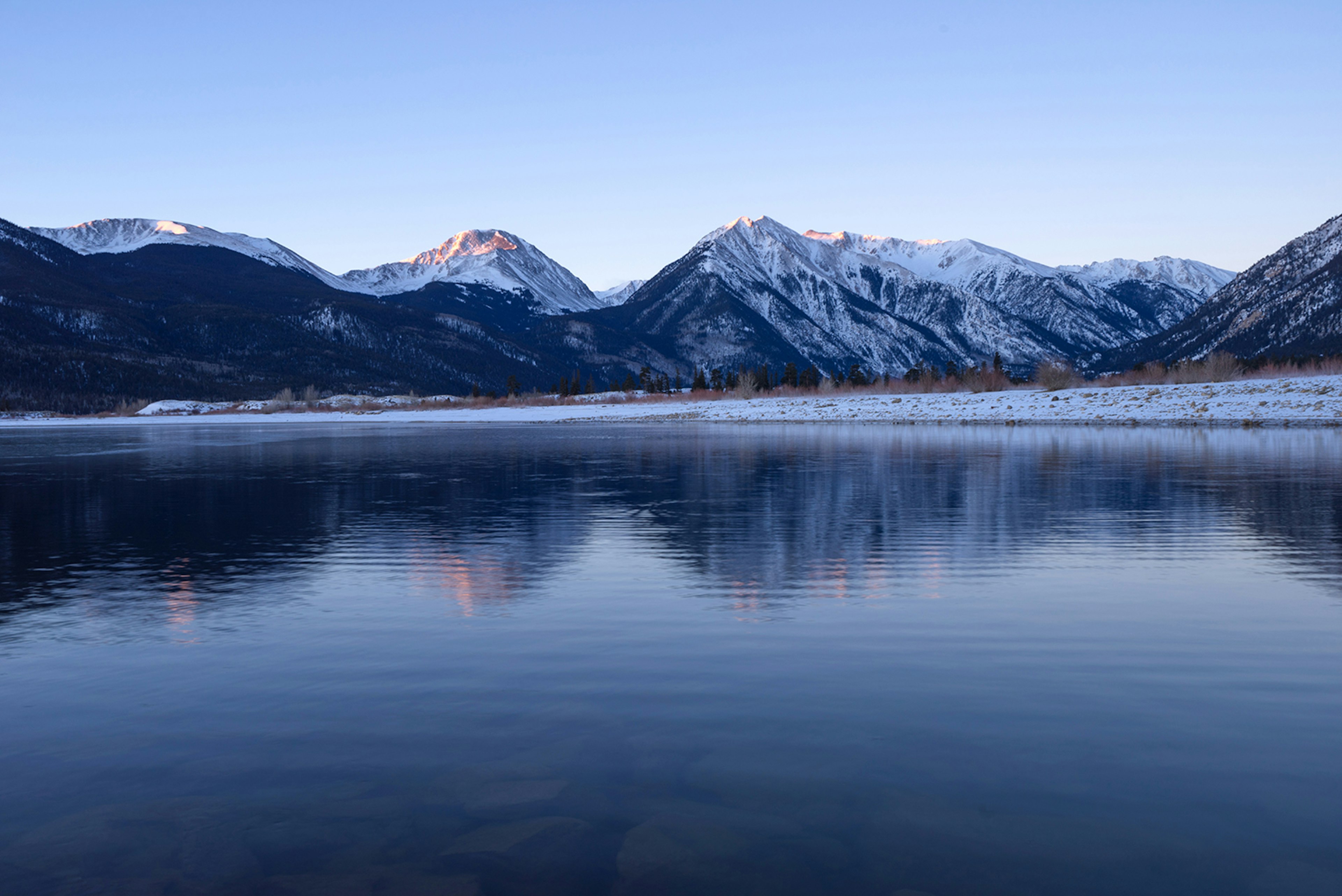 Mount Elbert Reflecting in Twin Lakes Near Leadville, Colorado © Getty Images