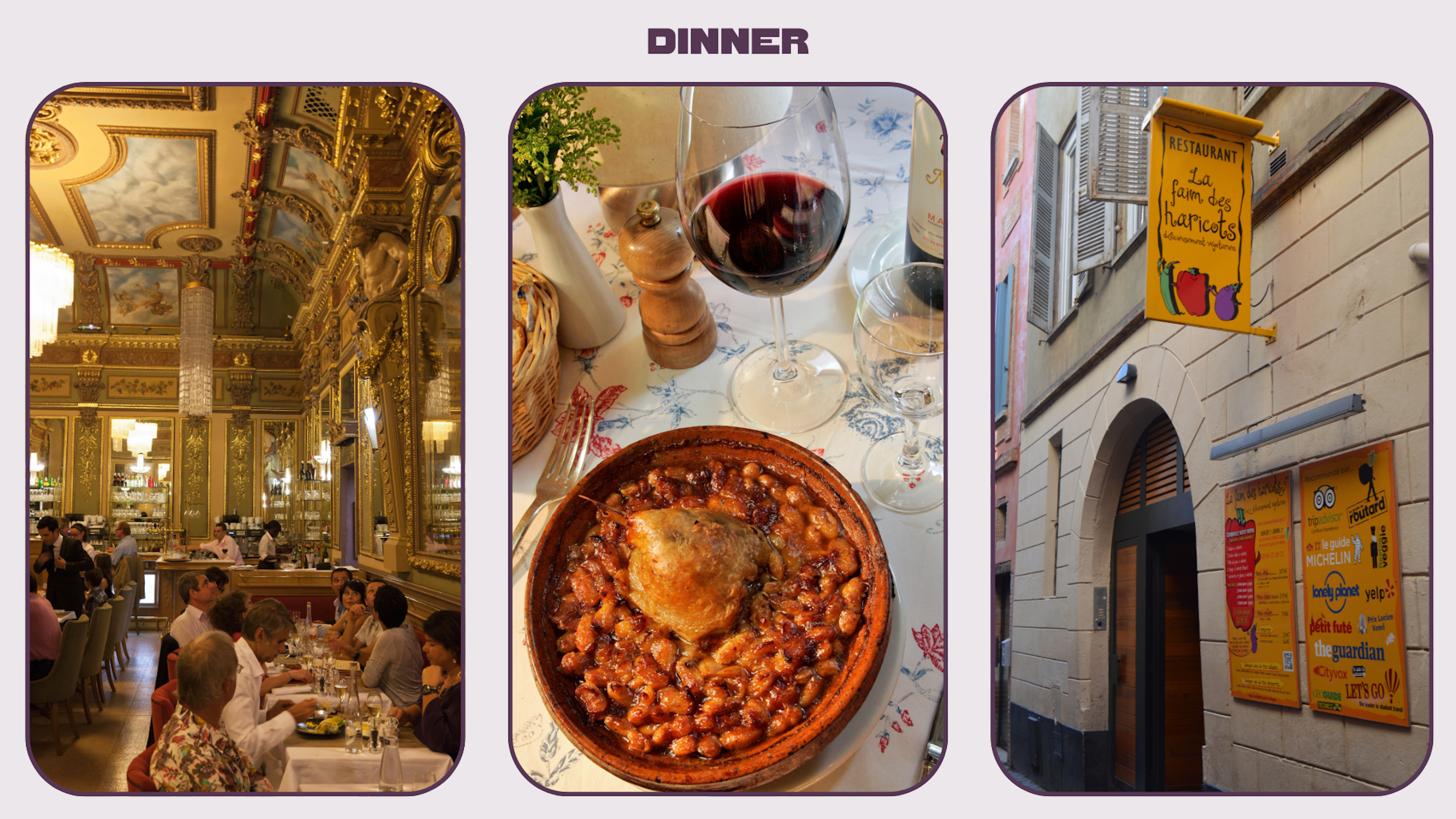 Dinner in Toulouse at upscale restaurants