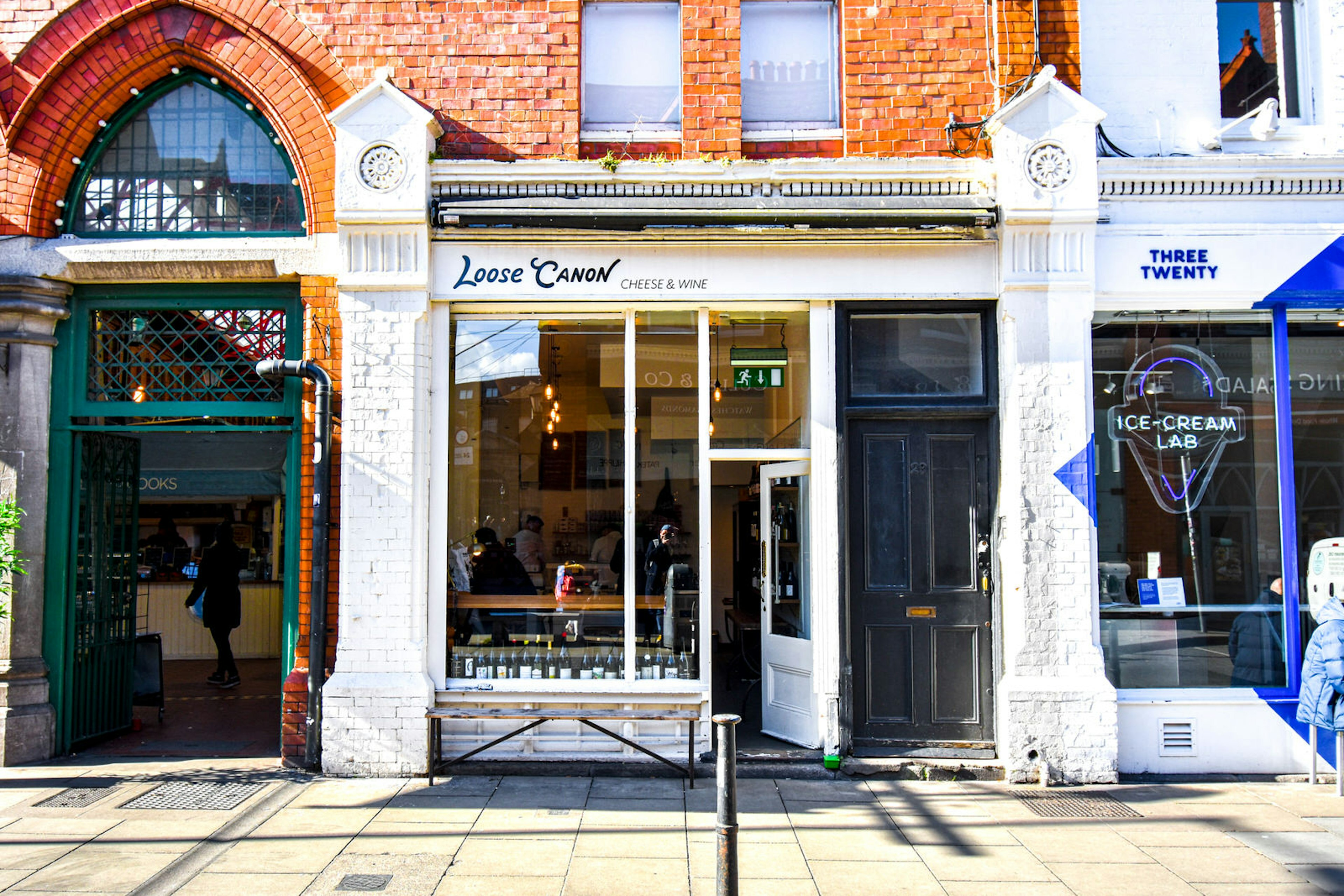 Exterior of Loose Canon cheese and wine bar, Dublin